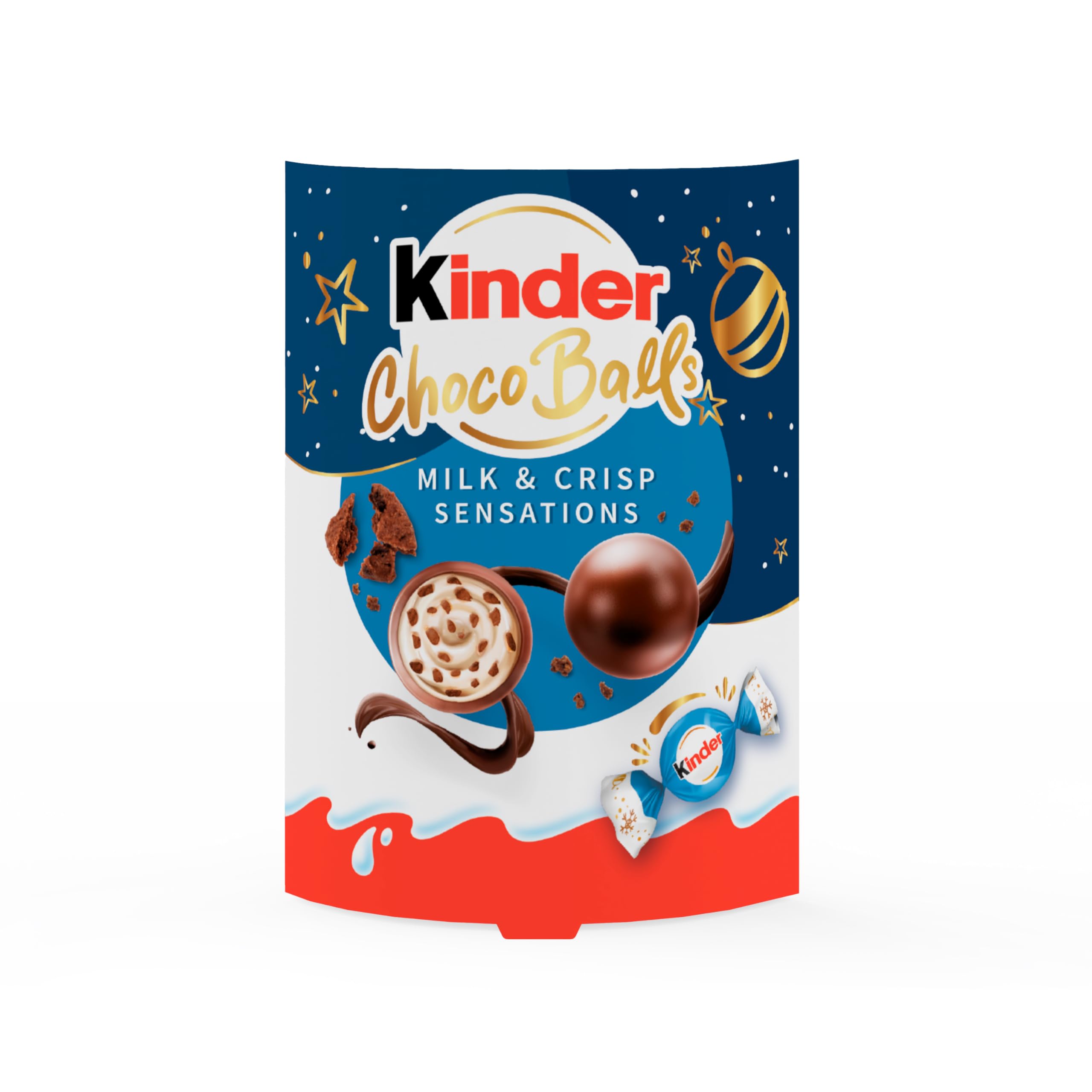 Kinder Milk & Crisp Sensations Choco Balls - 90g 4