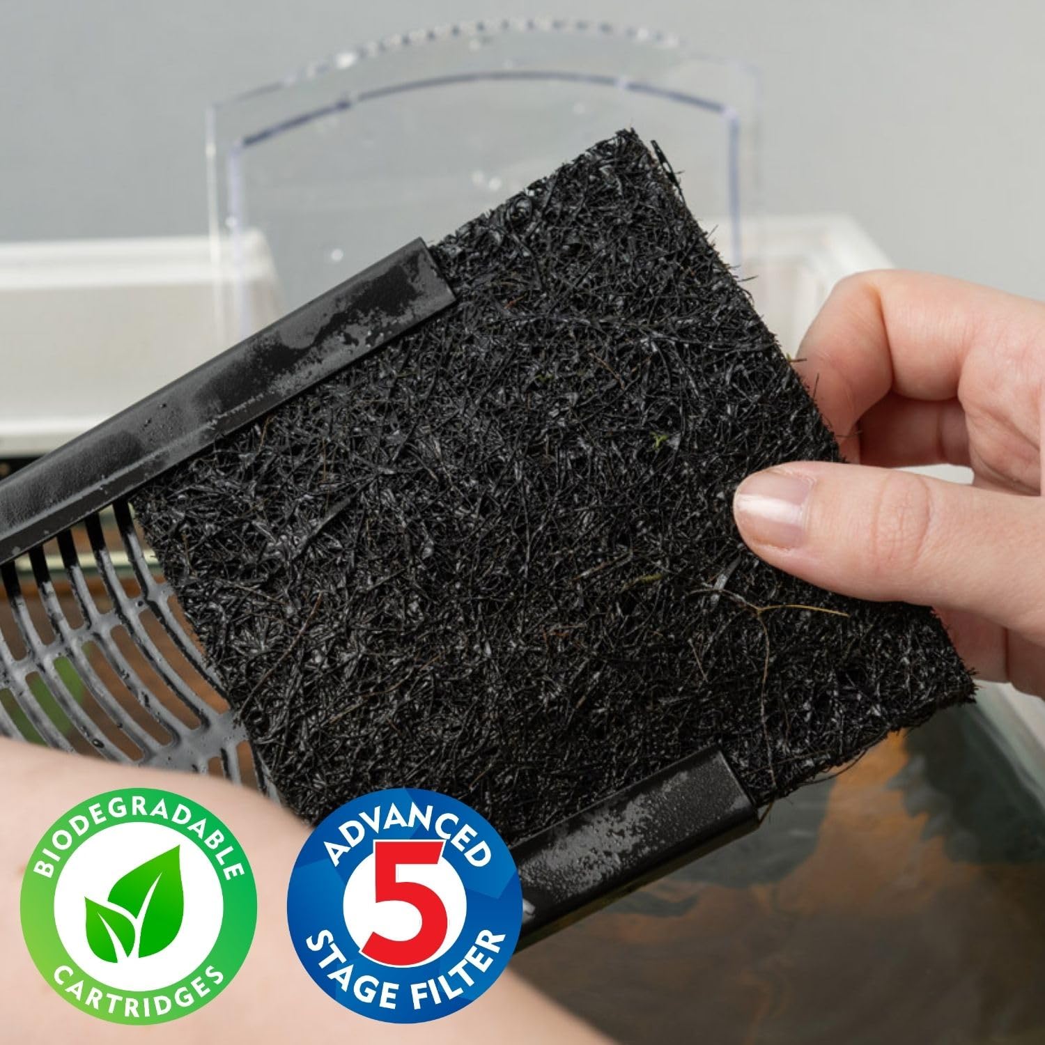 Interpet Internal Aquarium Filter - Bio CF2 | 5-Stage Filtration | Includes Coir Tech & Clean Pods 3