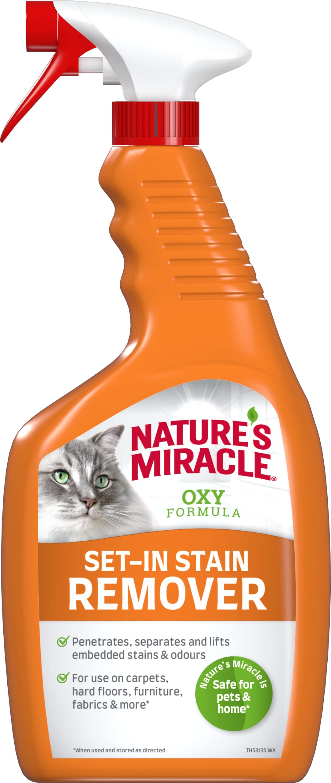 Nature's Miracle Cat Set-In Stain & Odour Remover - Oxy Formula, 709ml