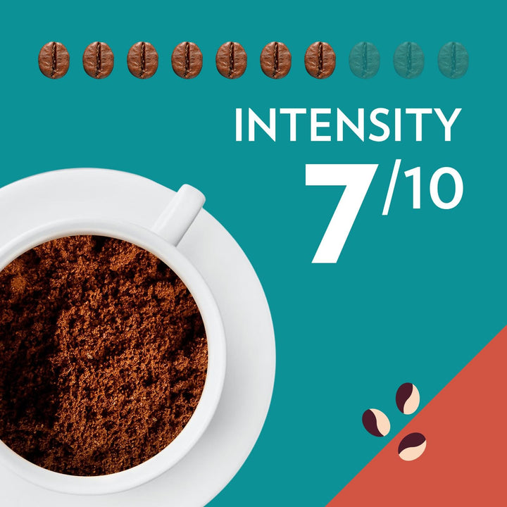 Lavazza Tales of Milano Coffee Ground - 100% Arabica, Aromatic Notes of Honey and Dried Fruit, Intensity 7/10, Light Roasting, 200 g