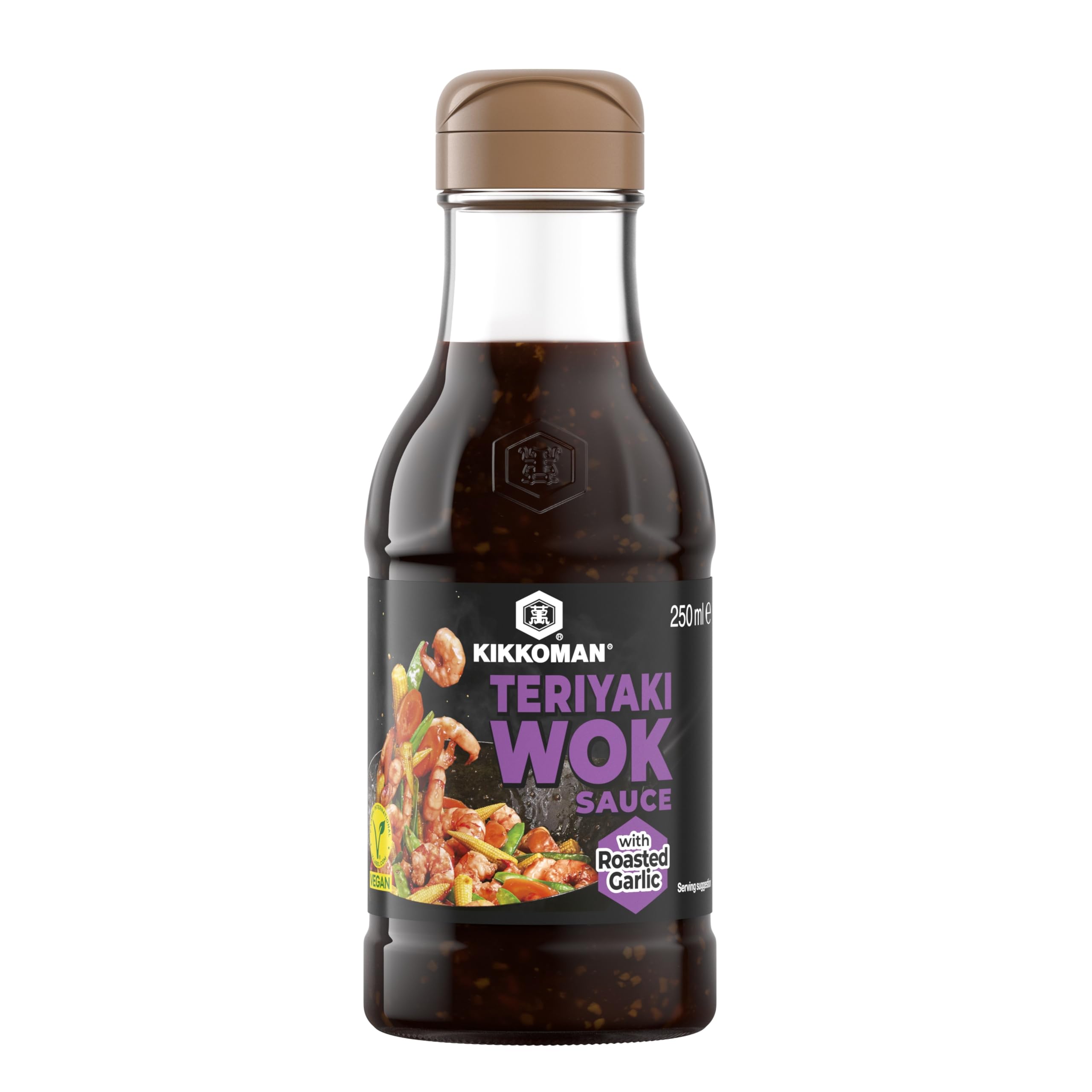 Kikkoman Teriyaki Stir Fry Sauce with Roasted Garlic - Rich Umami Flavor | 250ml
