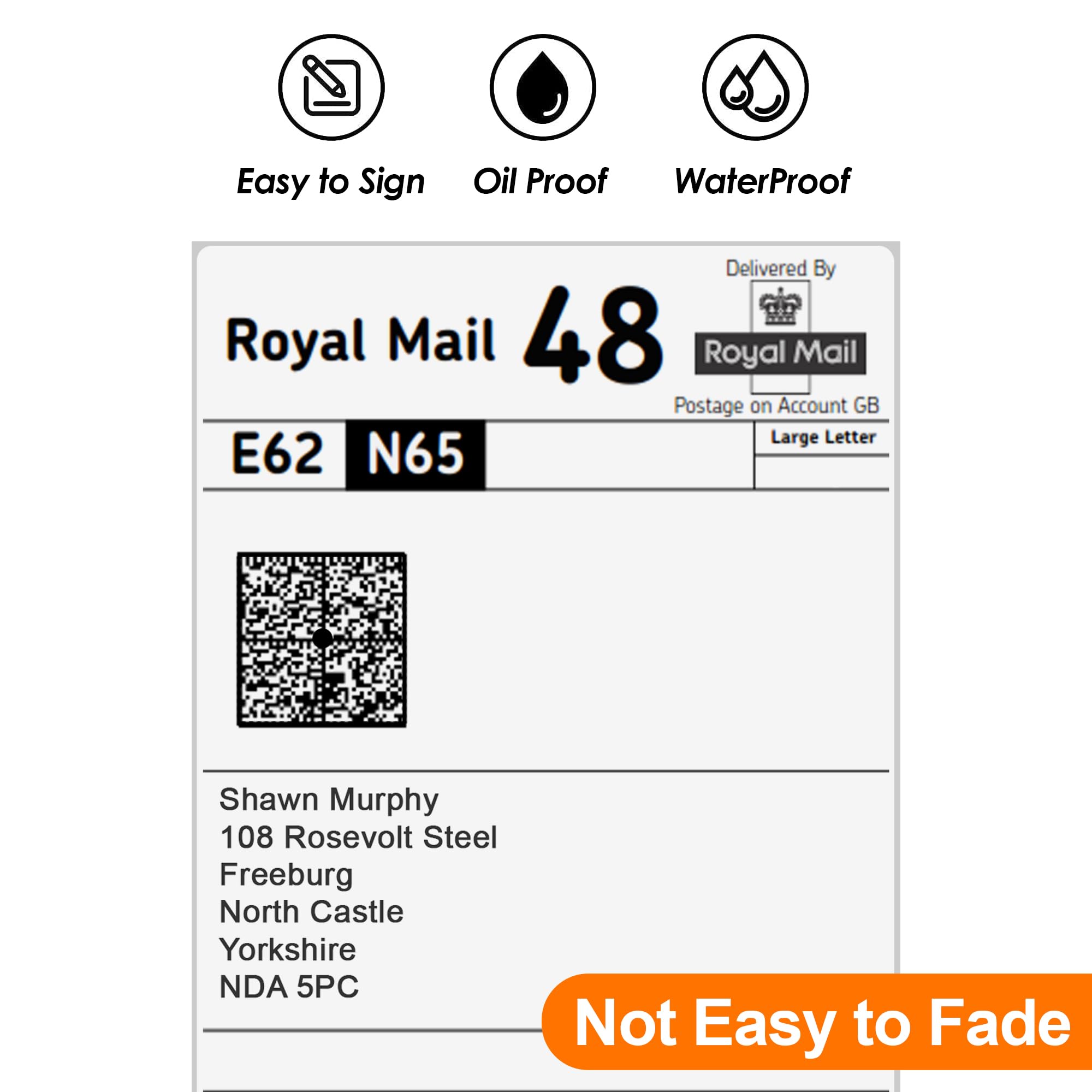 iSOUL 4X6 Direct Thermal Printer Labels Roll 100mm x 150mm 500 White Perman