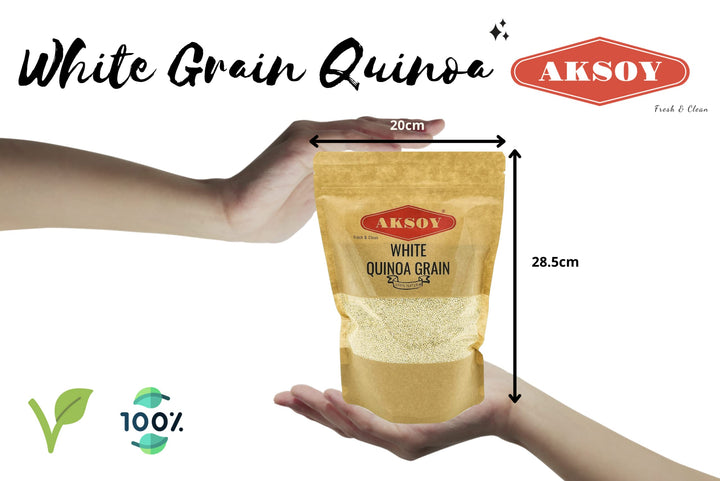 Aksoy White Quinoa 1.25KG - Whole Grain, Ready-to-Cook, Non-GMO, Plant-Based Protein