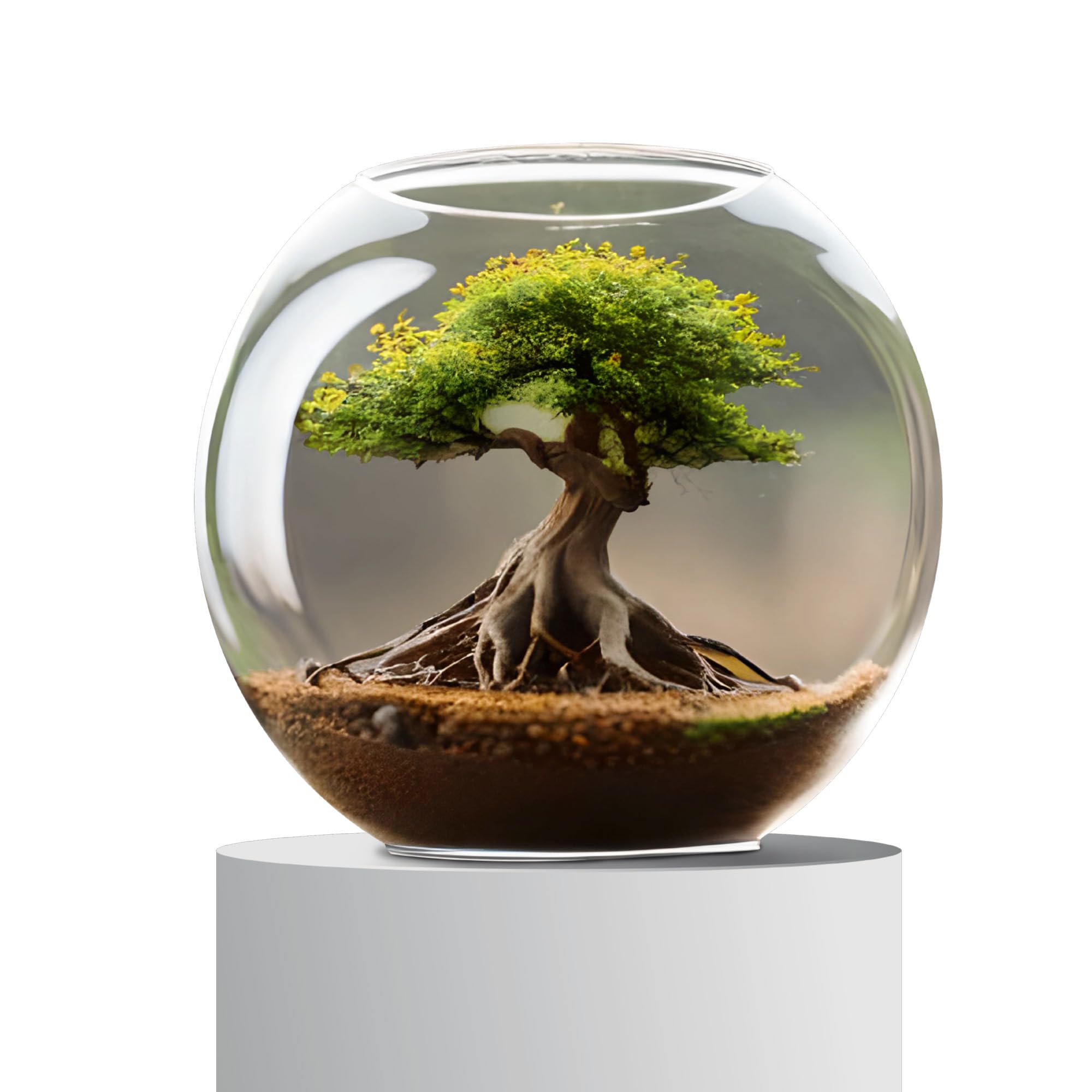 Amtra Crystal Globe Hand-Blown Glass Fishbowl Aquarium | 30 CM Diameter 3