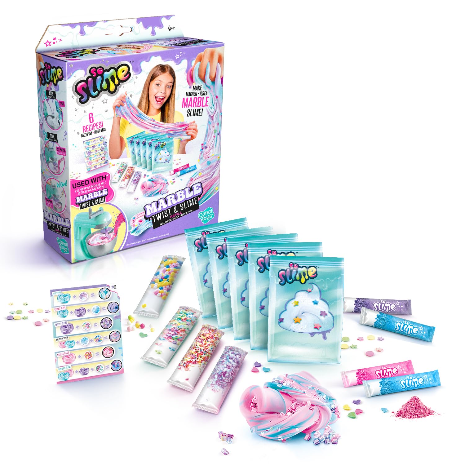 So Slime Twist and Slime Kit - Create Marbled Slime, Ages 6+ 1