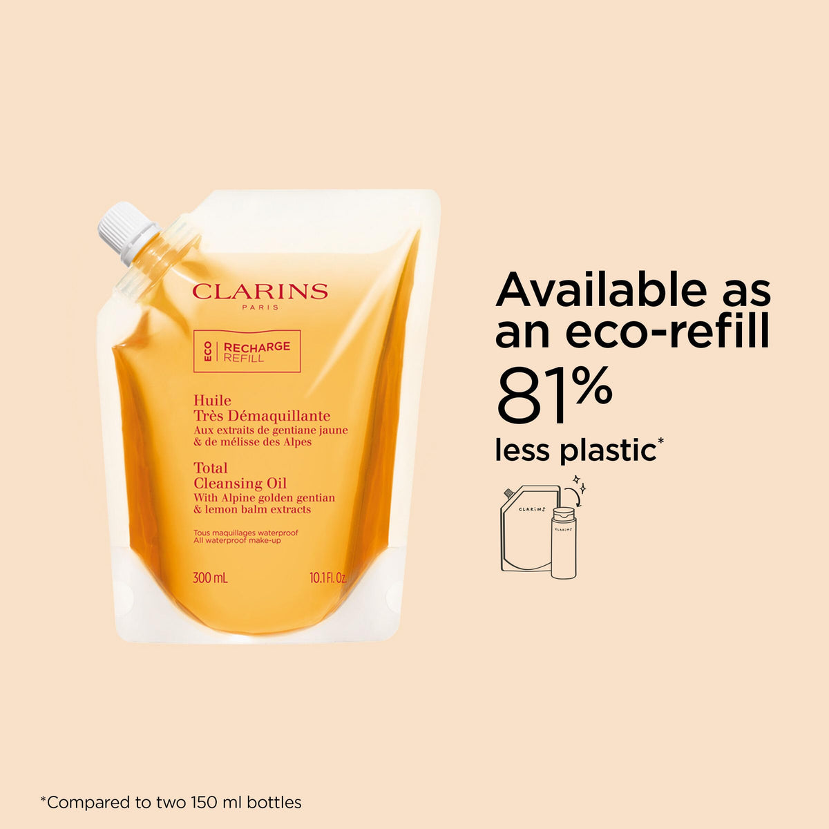 CLARINS Total Cleansing Oil - Perfectly cleansed and nourished skin | 150 ml | Face 4