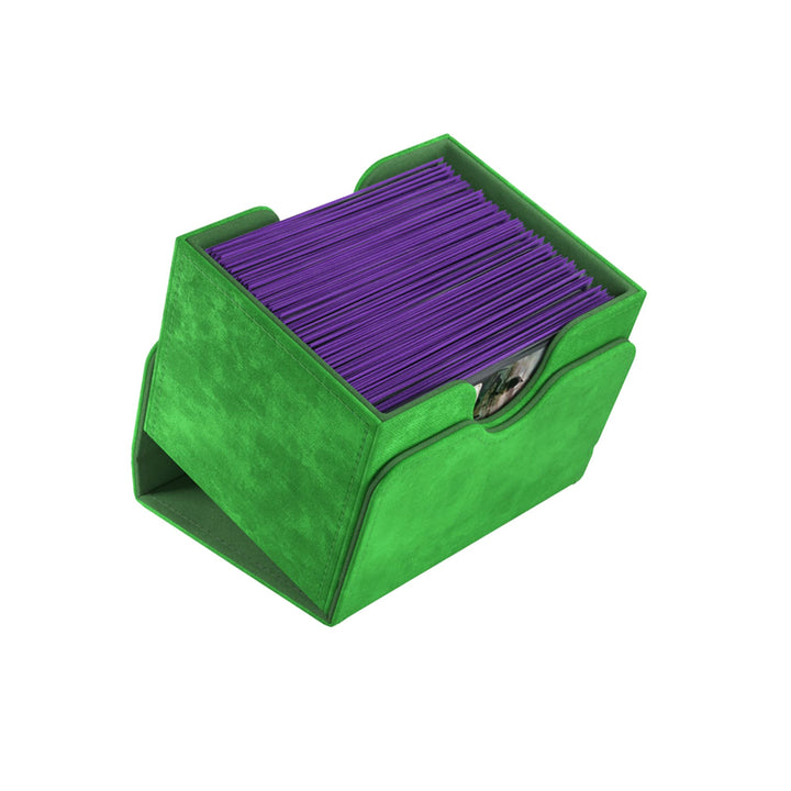 Gamegenic Sidekick 100+ XL Card Storage Box - Holds 100 Double-Sleeved Cards, Green