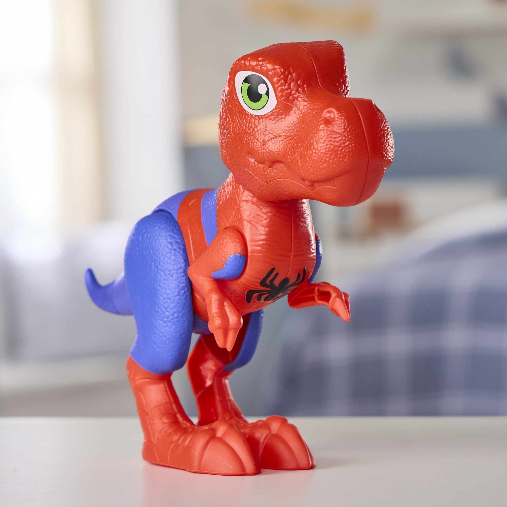 Marvel Spidey and His Amazing Friends Spidey-Rex Supersized Action Figure - 9 Inch Poseable Toy for Ages 3+ 7