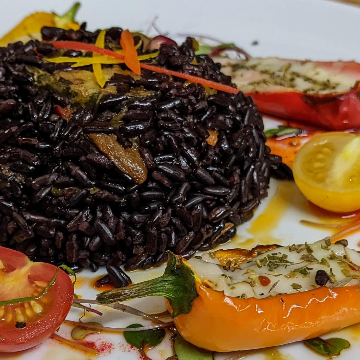 Riso Gallo Nero - Vegan Black Wholegrain Rice | 500g Organic Grain | Nutty Flavour 5