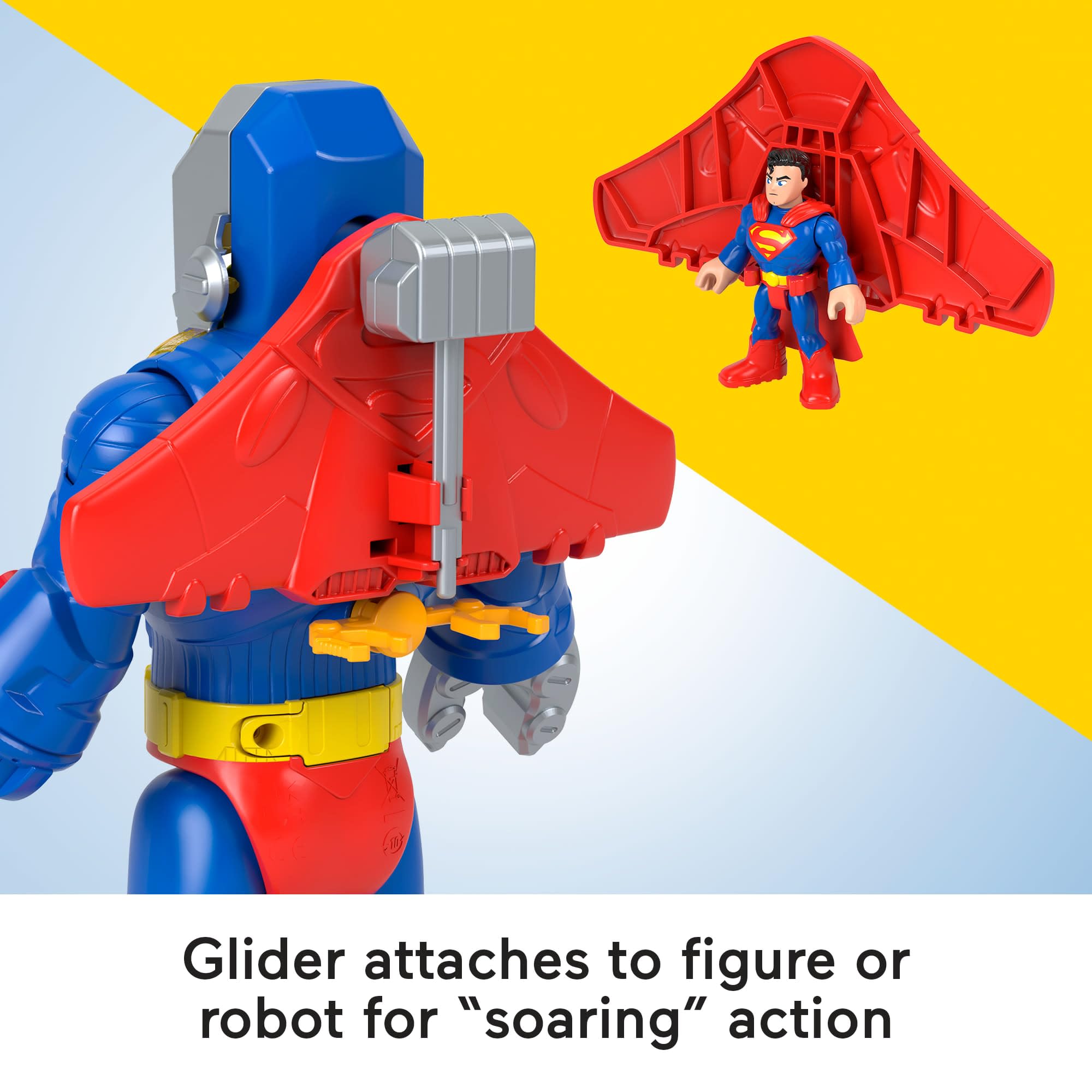 Fisher-Price Imaginext DC Super Friends Superman Exo Suit Robot Playset - 12-Inch Action Figure with Lights & Sounds 2