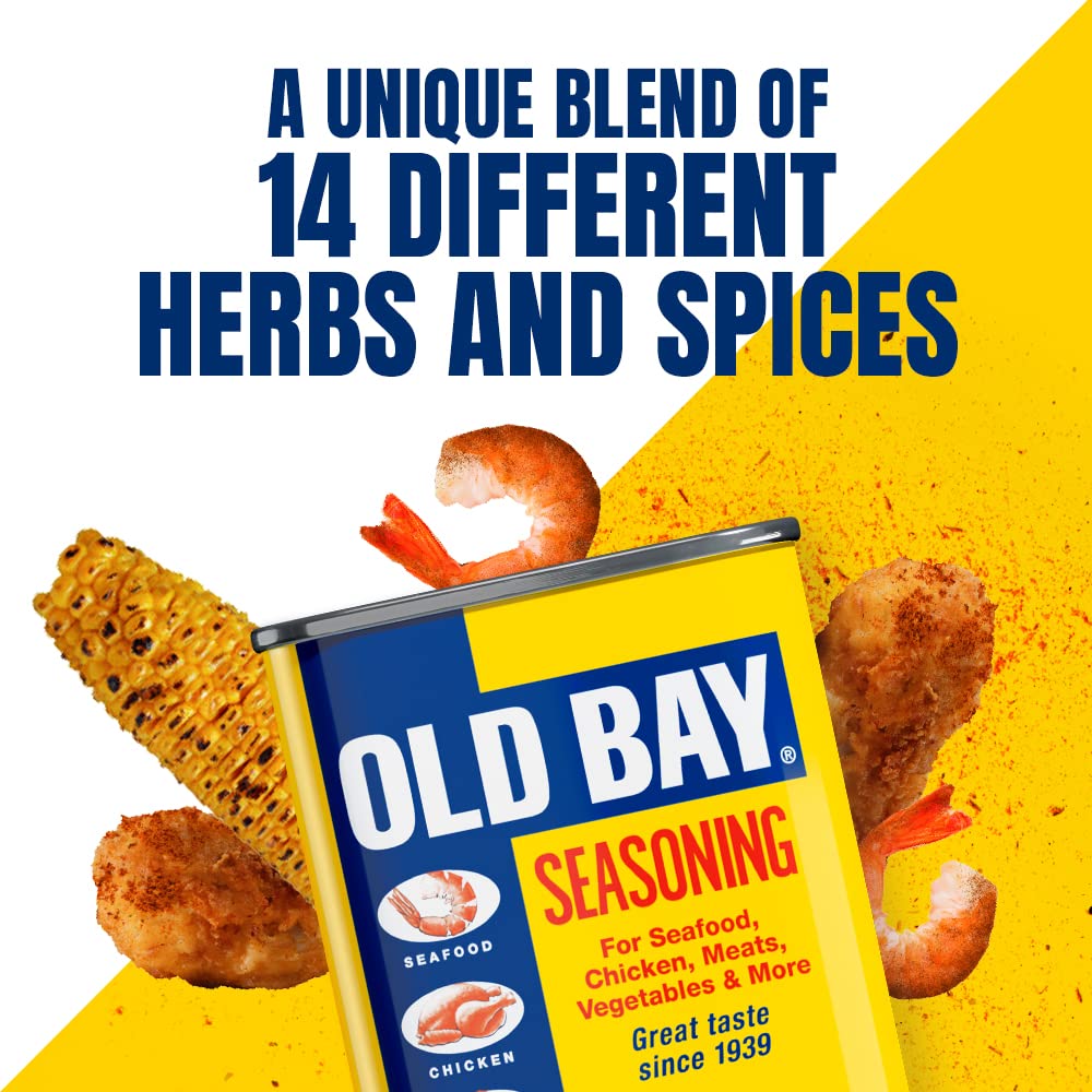 Old Bay Seasoning - Versatile Meat & Seafood Blend | 14 Herbs & Spices | 75g Tin 2