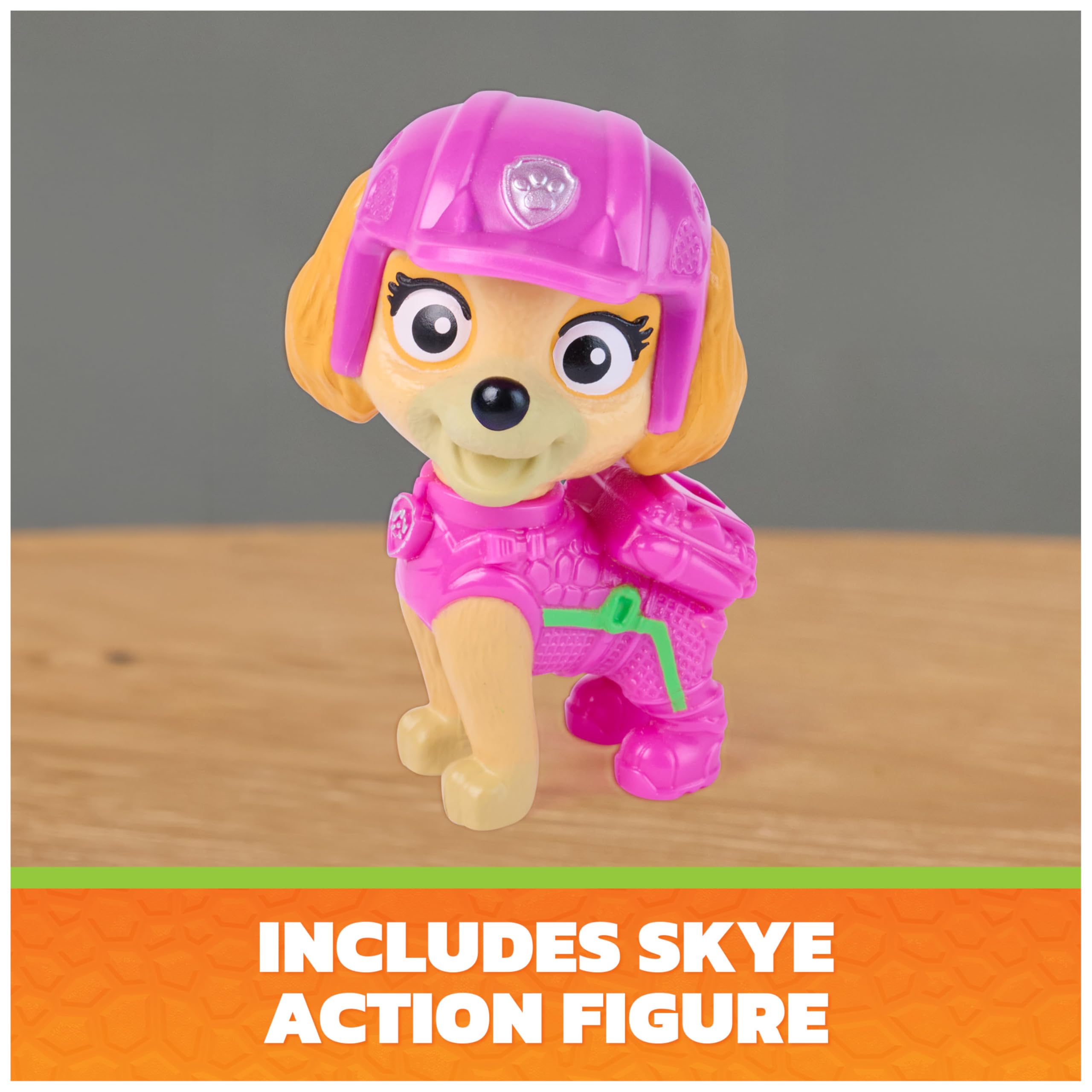 Paw Patrol Dino Movie Rex Roaring Pup Pals Figure Set with Articulated Timmy Dinosaur | Ages 3+ 4