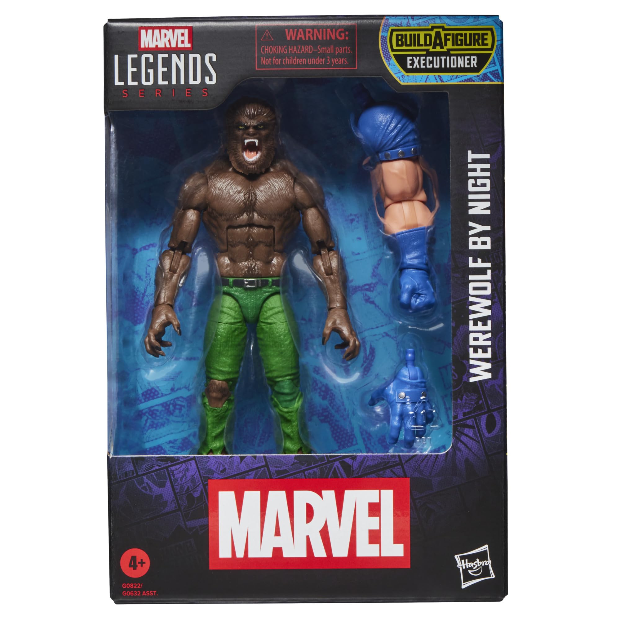 Hasbro Marvel Legends Werewolf By Night Action Figure - 15-cm Scale | Comics-Inspired | 2 Build-A-Figure Parts 1