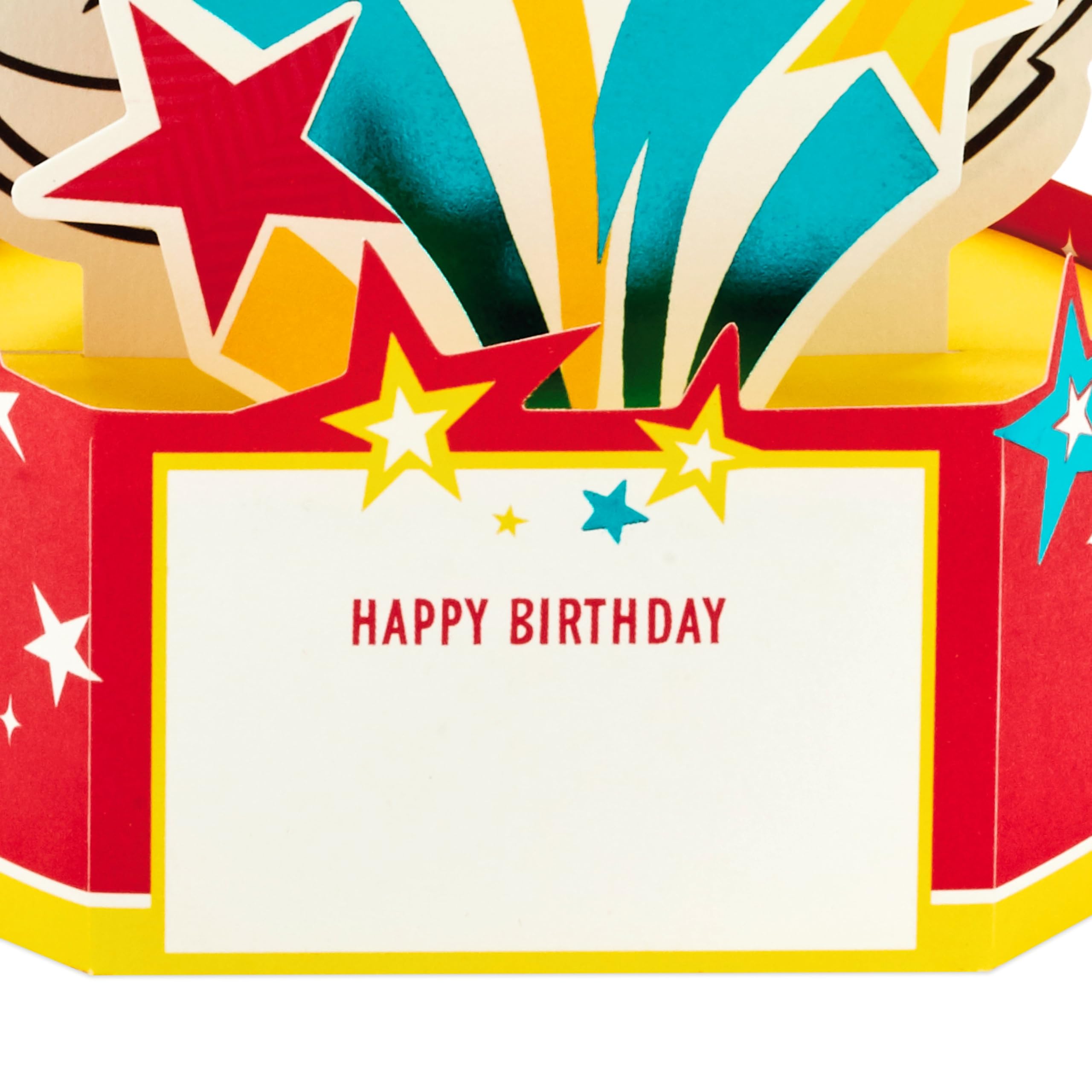 Hallmark Disney Mickey Mouse 3D Pop-Up Birthday Card with Cupcakes & Stars | H17.3cm x W11.9cm 5