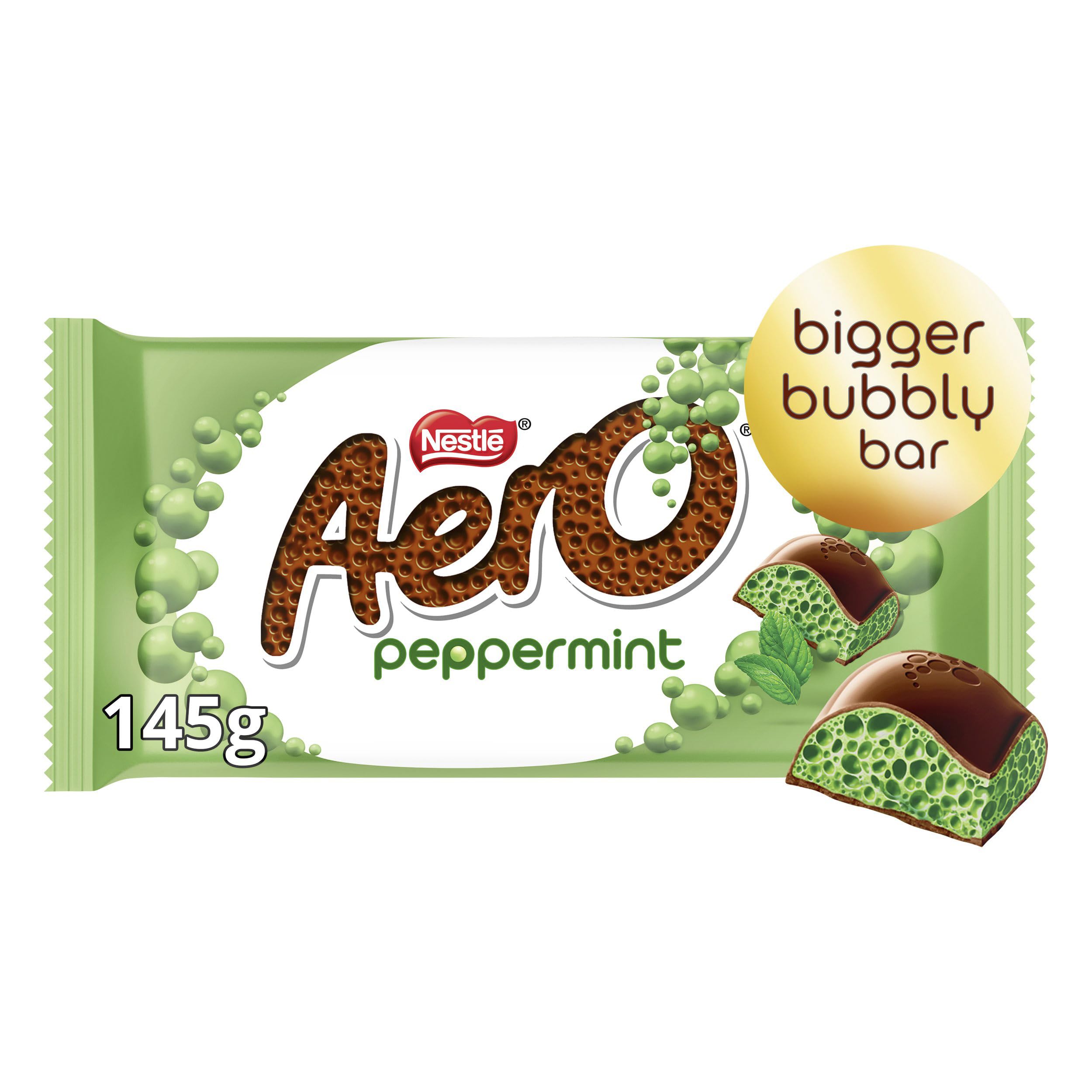 Aero Peppermint Sharing Block Milk Chocolate Bar 145g