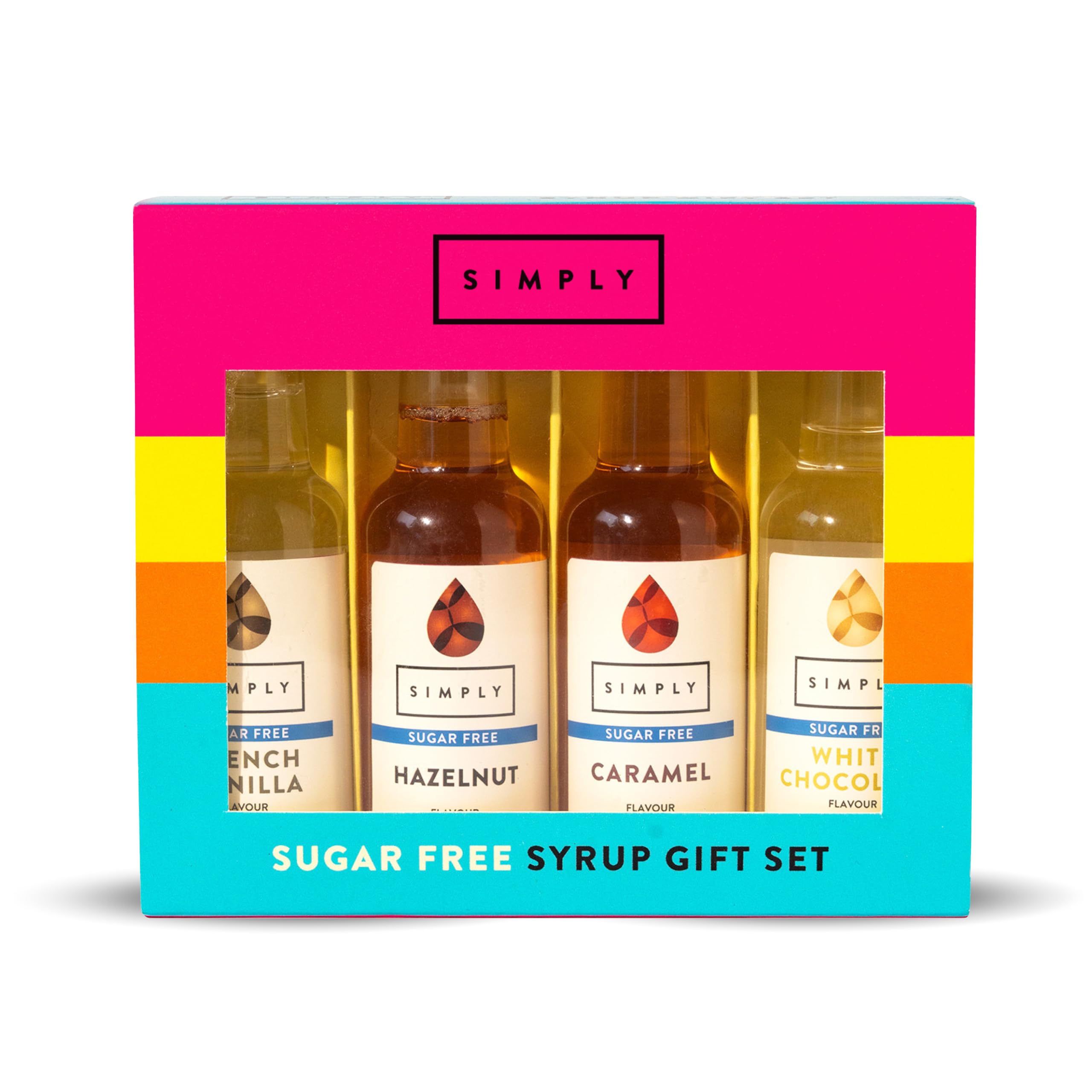 Simply Sugar Free Coffee Syrup Gift Set - 4 x 50ml Flavors 1