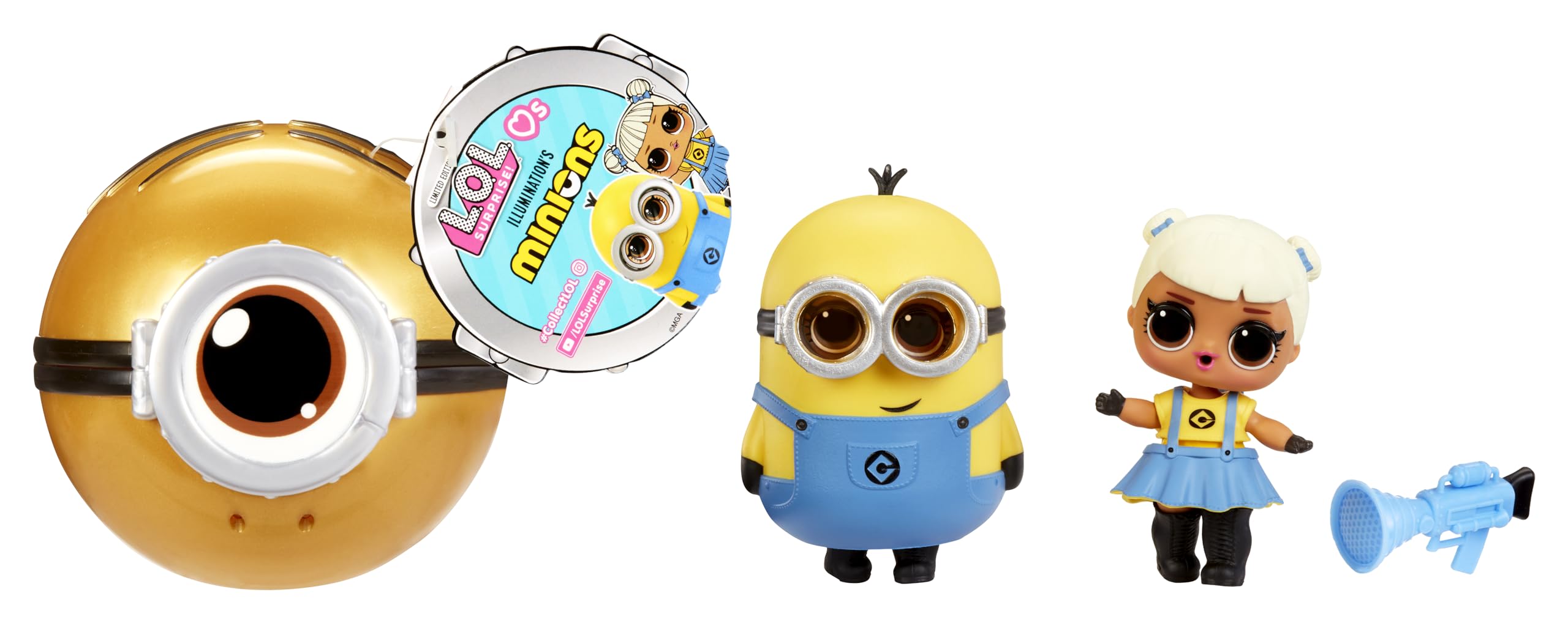 L.O.L. Surprise! Loves Minions Tots Doll - Minion-Inspired Ball, Fashions & Accessories, Collect All 6 1