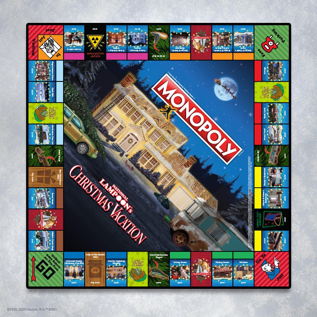 USAOPOLY Monopoly National Lampoon's Christmas Vacation Board Game 12
