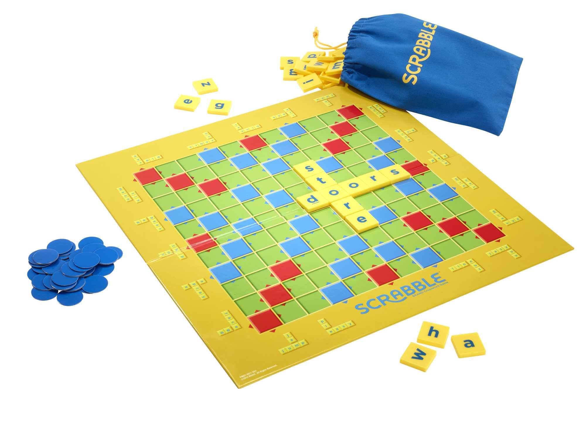 Mattel Games Scrabble Junior Board Game - 2-in-1 Play for Ages 5+ | Multicolor Plastic 2