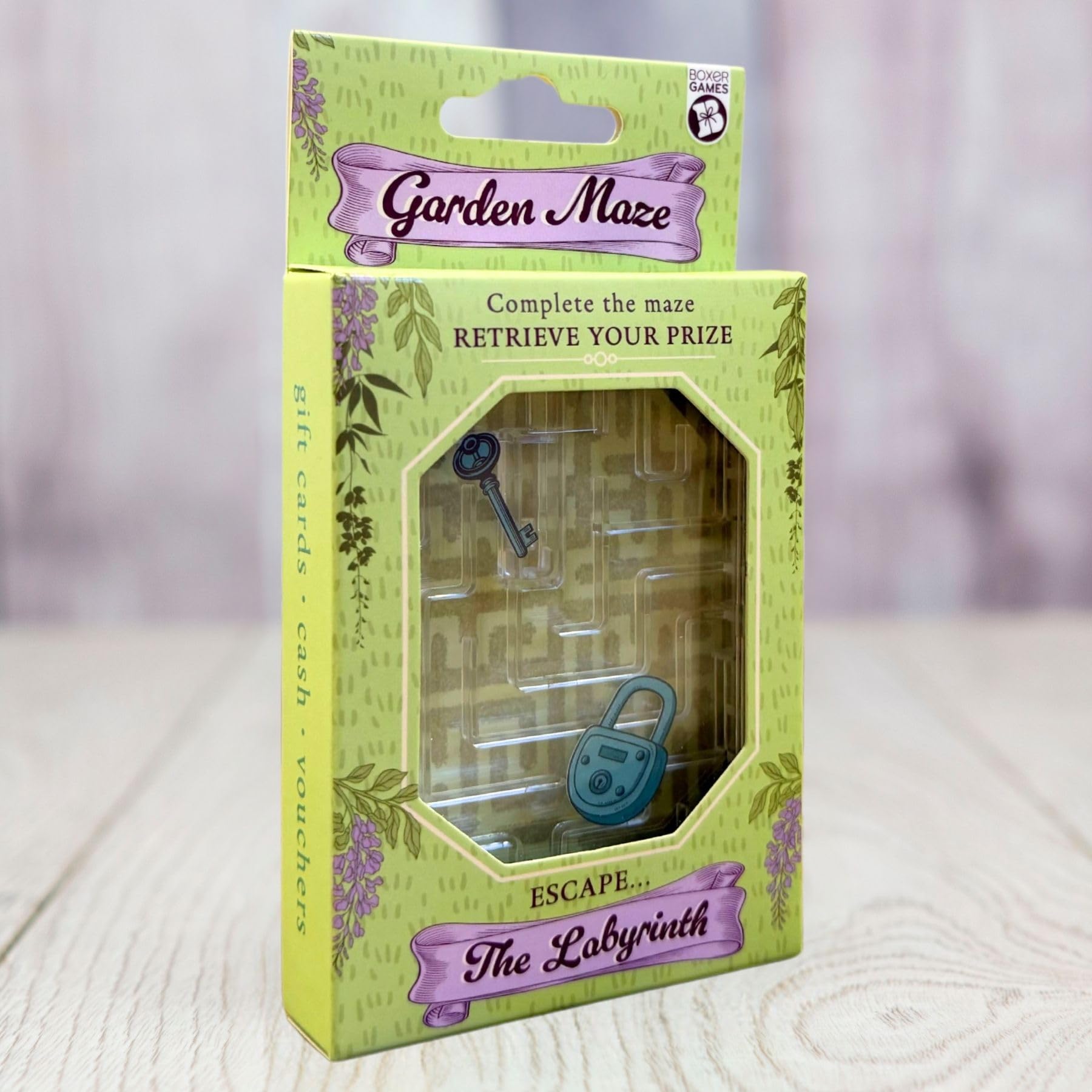 Boxer Gifts Garden Labyrinth Puzzle Box - Money Holder for Cash or Gift Cards 2