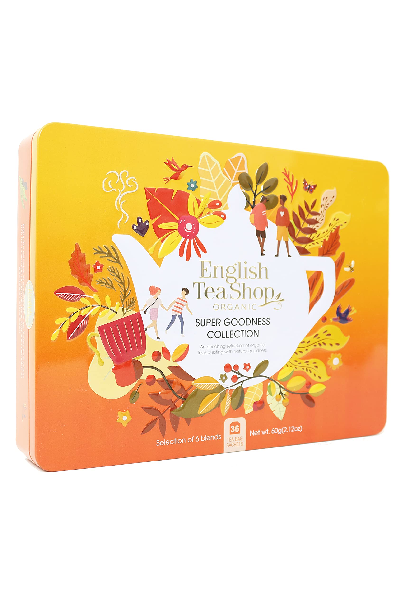 English Tea Shop Organic Super Goodness Collection Gift Tin - 36 Tea Bags 1
