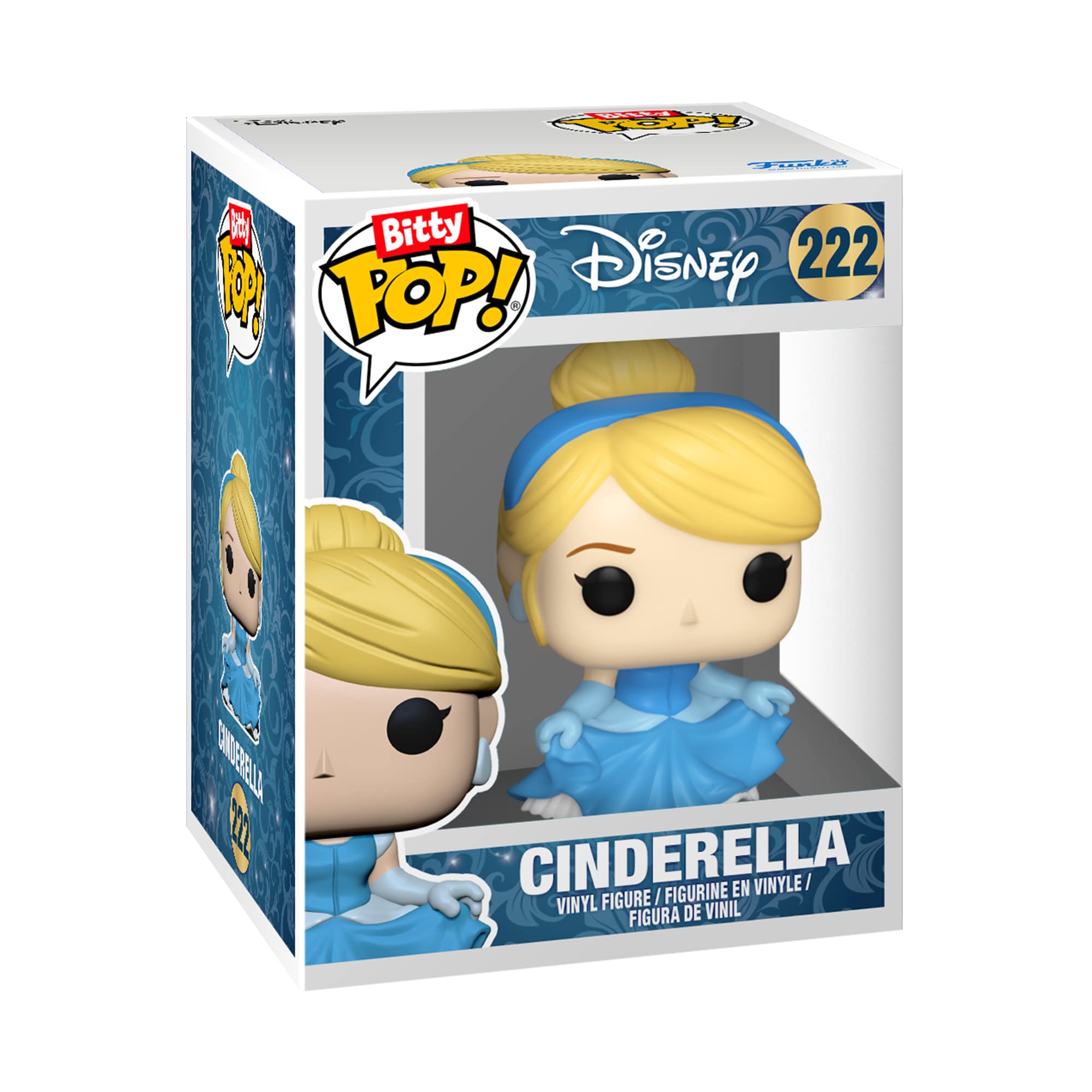 Funko Bitty POP! Disney Princesses 4-Pack: Cinderella, Snow White, Aurora & Mystery Mini | 0.9 Inch Vinyl Figures 6