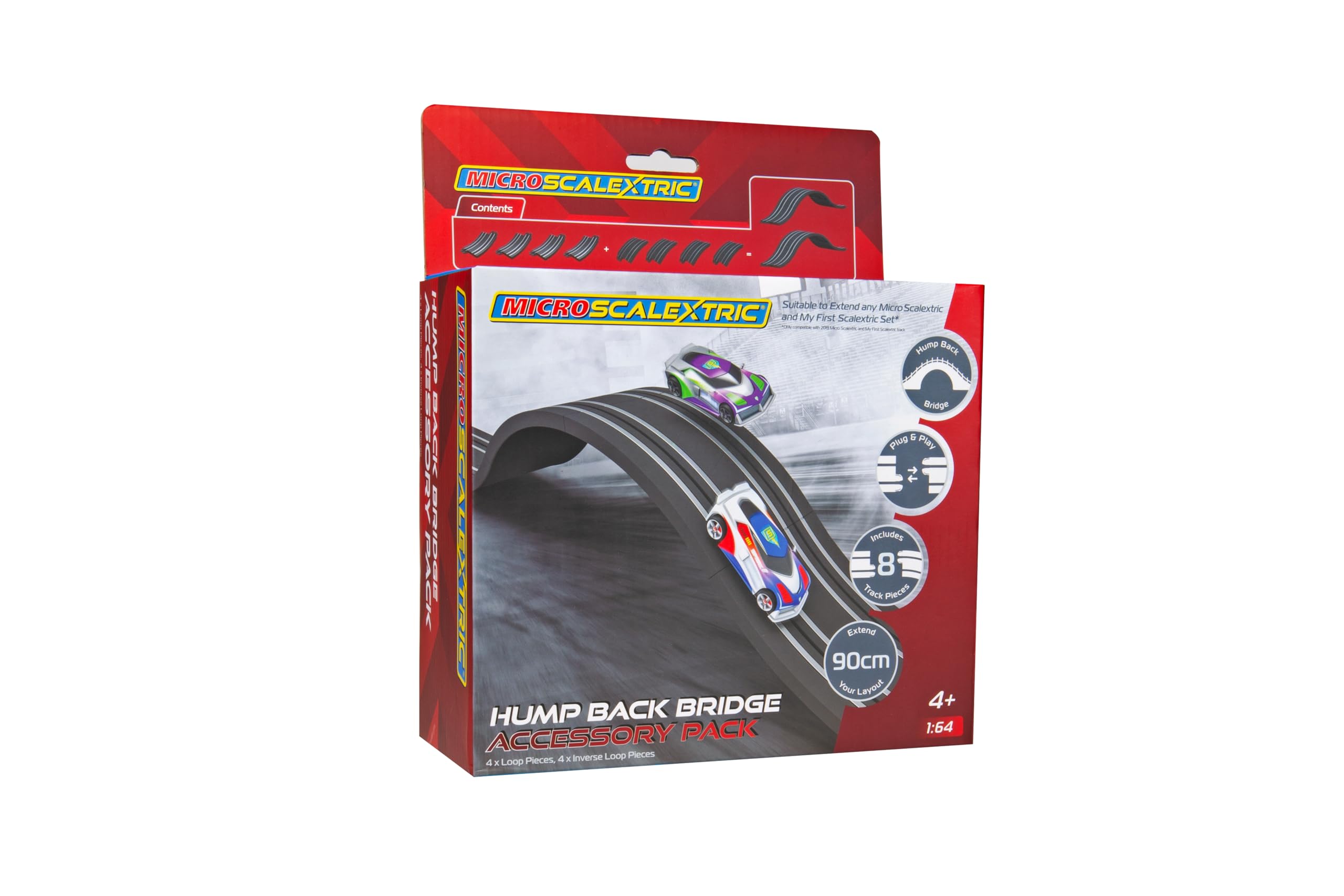 Scalextric G8049 Hump Backed Bridge Micro Scalextric Accessory Pack | Plastic | Multiple Colors 6