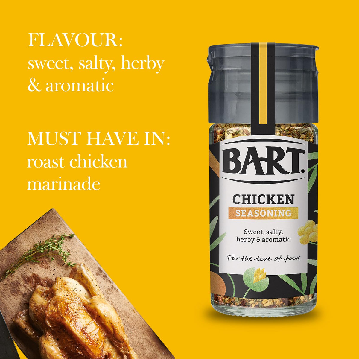 BART Chicken Seasoning - Pack of 6 x 38g