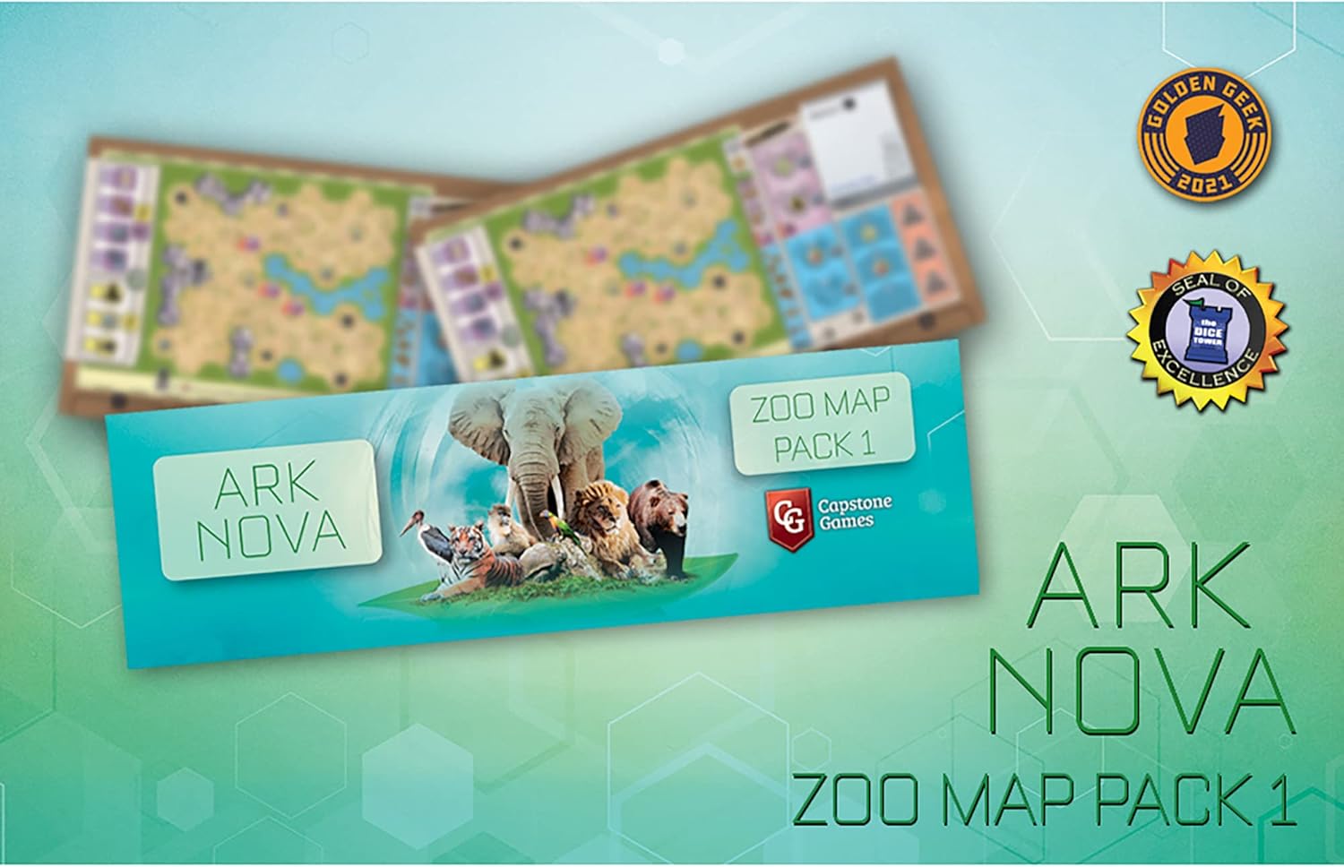 Ark Nova: Zoo Map Pack 1 - Game Accessory Pack by Capstone Games 2