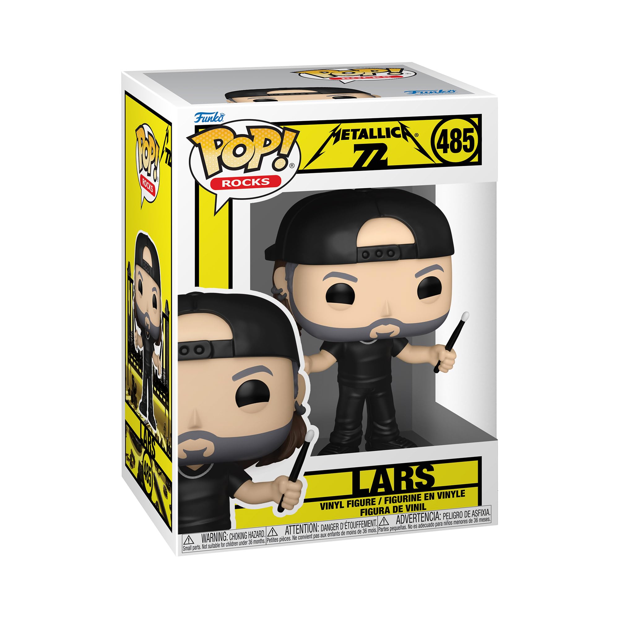 Funko Pop! Rocks: Lars Ulrich (72S) Collectible Vinyl Figure | Approx. 3.75 Inches 1