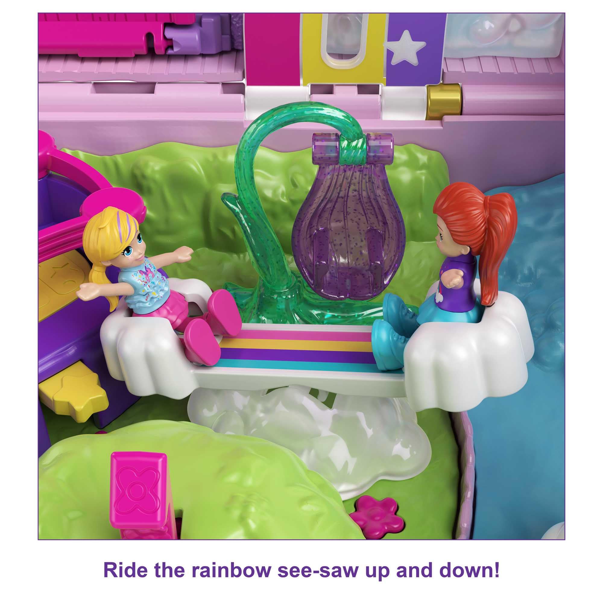 Polly Pocket Micro Unicorn Party Playset - 25 Surprises, Includes Polly & Lila Dolls | Ages 4+ 7