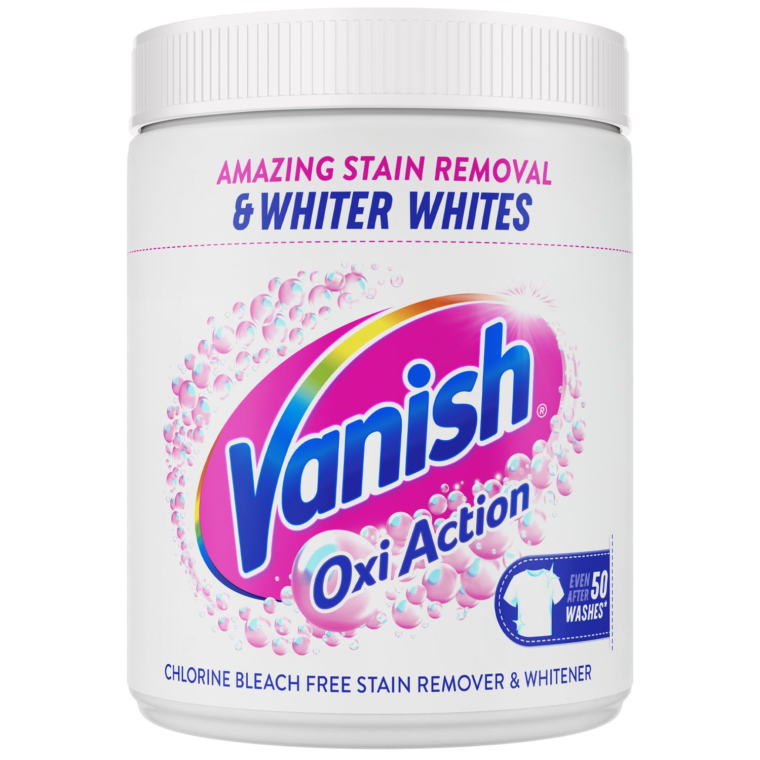 Vanish Oxi Action Laundry Whitener and Stain Remover Powder - Restores Whites Up to 3 Shades | 1kg