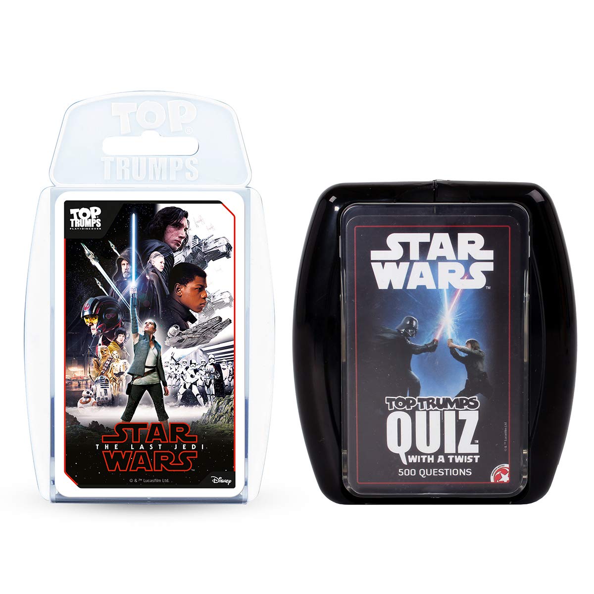 Top Trumps Star Wars Quiz Double Pack Card Game - 500 Questions | Kids Age Range 1