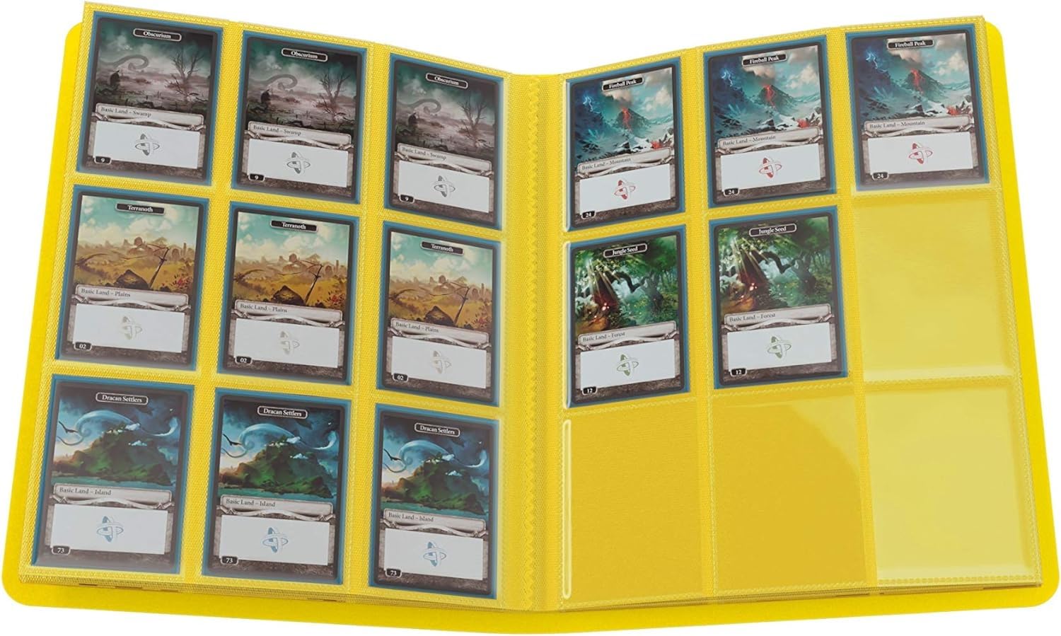 Gamegenic Casual Album - 360 Double-Sleeved Card Capacity | Yellow | Side-Loading Pockets 5