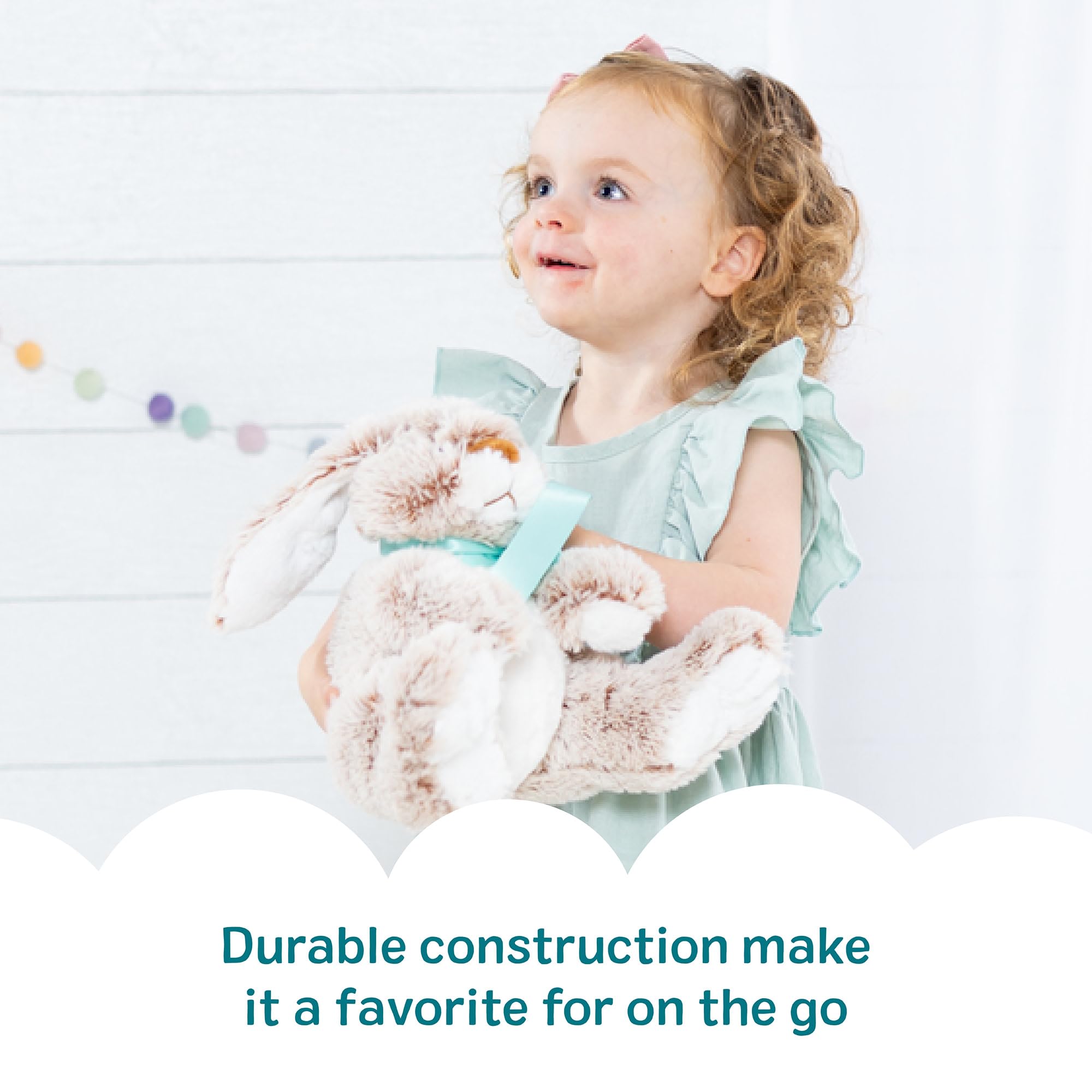 Melissa & Doug Burrow Bunny Rabbit Plush Toy | Extra-Soft Fabric | Ages 0+ | Model 6074550 7