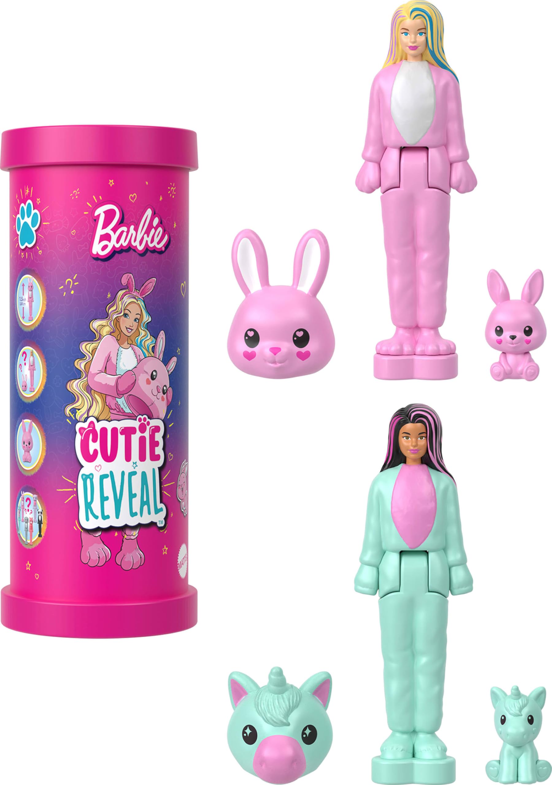 Barbie Mini BarbieLand Reveal Dolls 5-Pack - 1.5-inch Surprise Unboxing Dolls for Kids 4+ 9