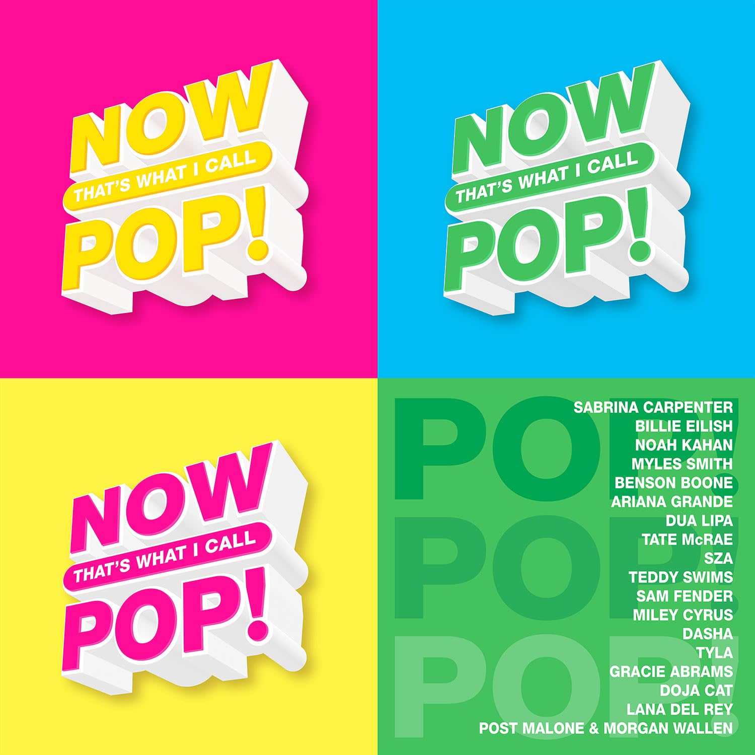 NOW That’s What I Call Pop! [3-LP Vinyl] Bright Yellow, Hot Pink, Baby Blue 2