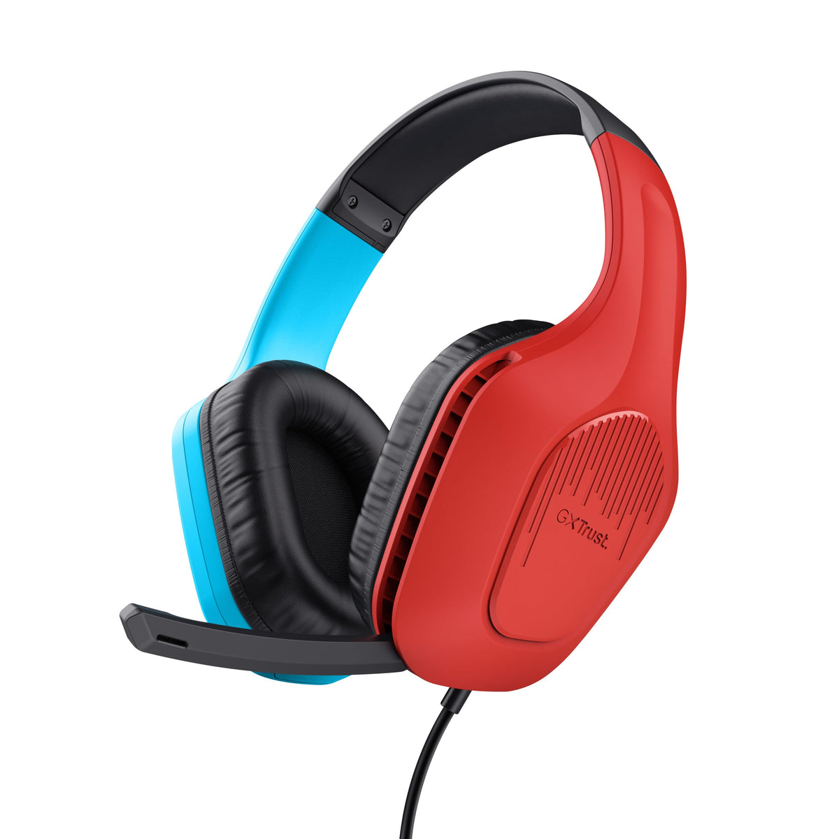 Trust GXT 416S Zirox Gaming Headset for Nintendo Switch - 3.5mm Jack, Red/Blue
