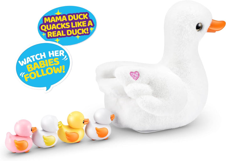 Pets Alive Mama & Baby Surprise - Electronic Duck Playset with Sounds & Waddling Motion