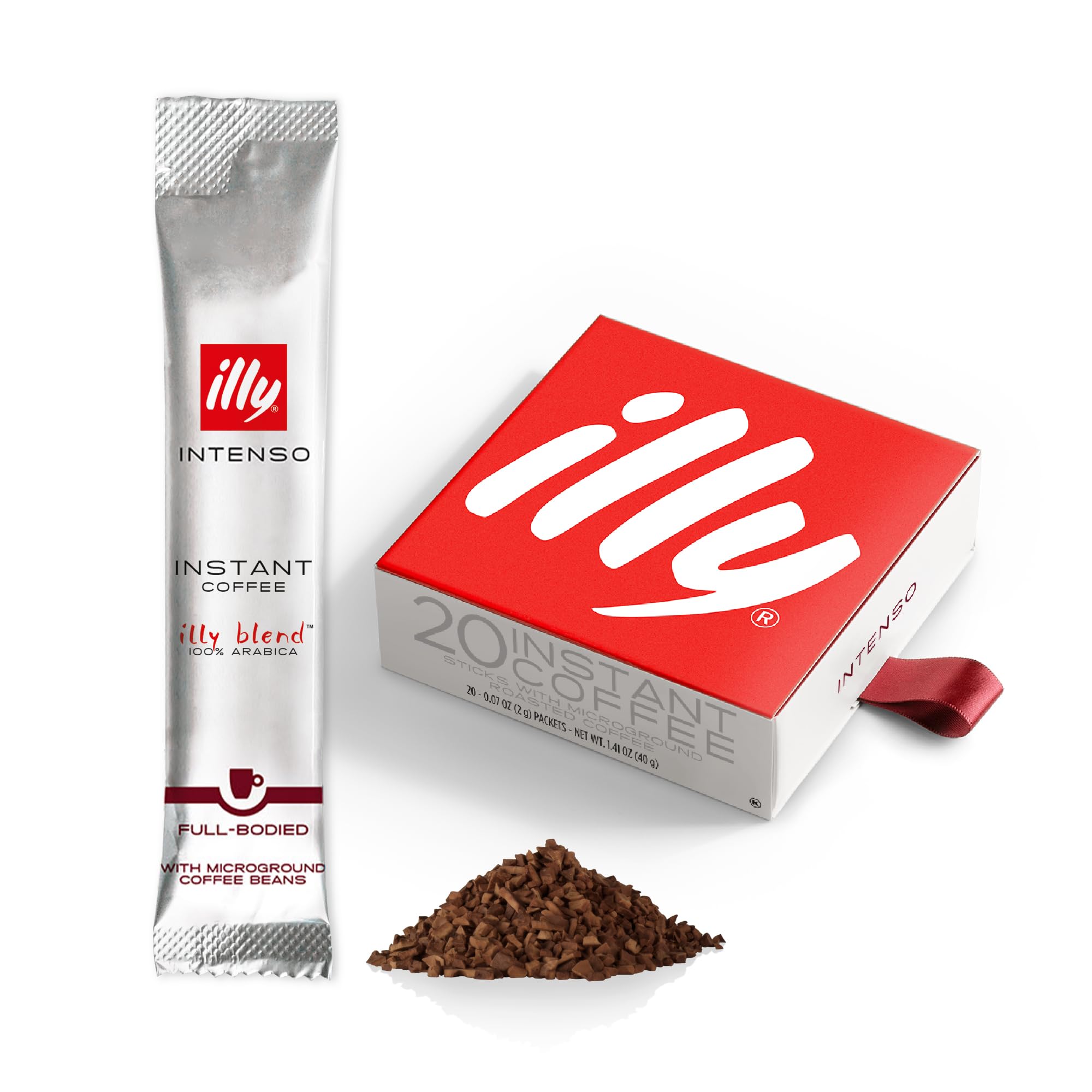 illy Intenso Instant Coffee Sachets - 100% Arabica Blend | Intensity 7/9 | 20 Count 1