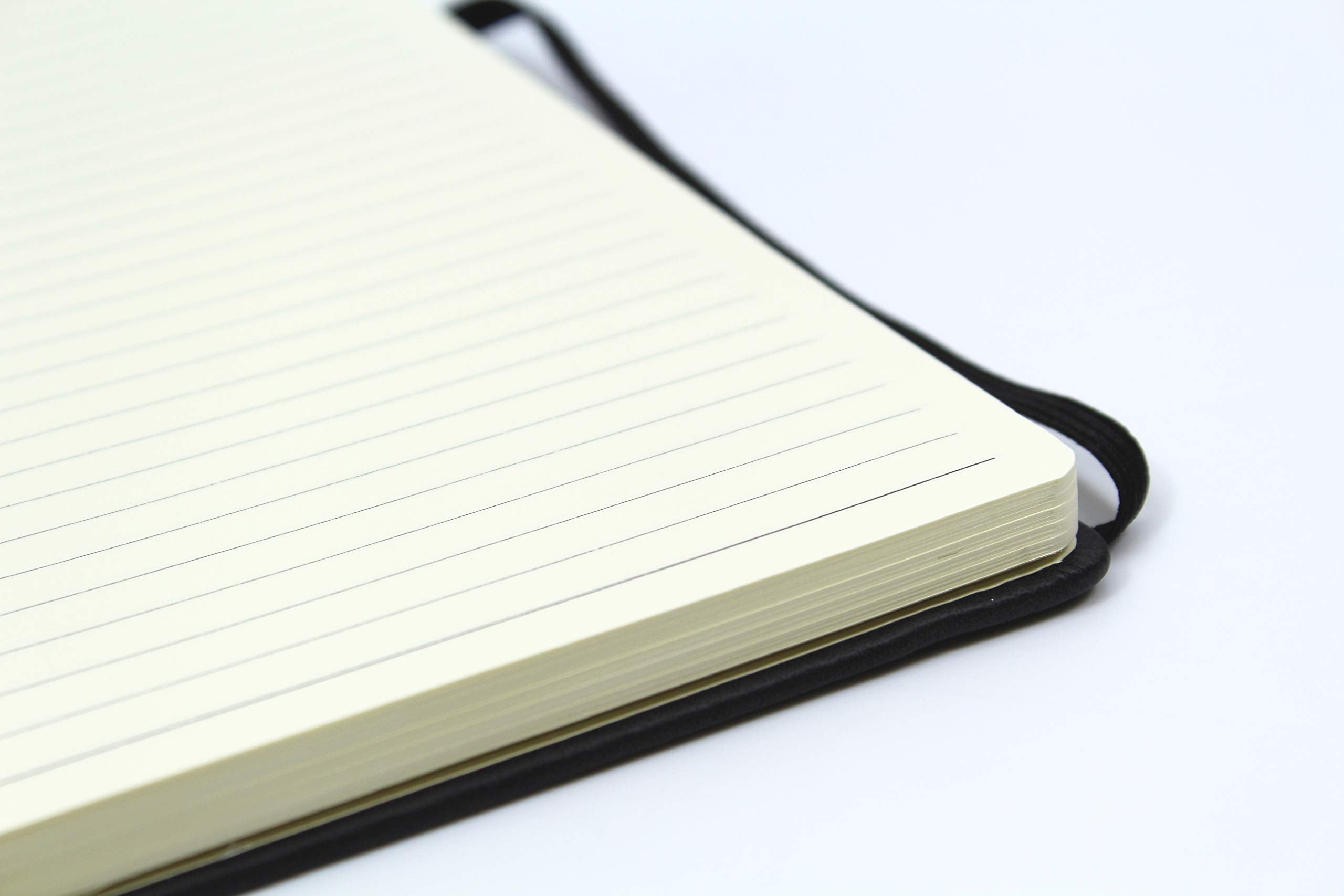 Silvine A5 Executive Soft Feel Notebook Black. 160 Pages (80 Sheets) Ruled 7mm feint. Ref 197BK (148 x 212mm), 391133
