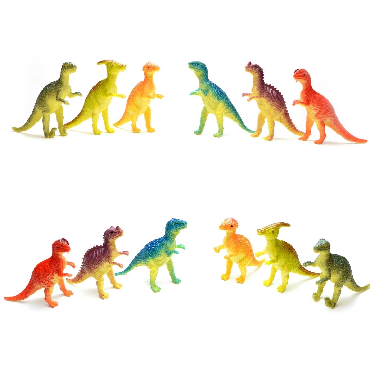 SHATCHI 24 Piece Mini Dinosaur Figures - Realistic & Educational Play Set for Kids Ages 6+ 1