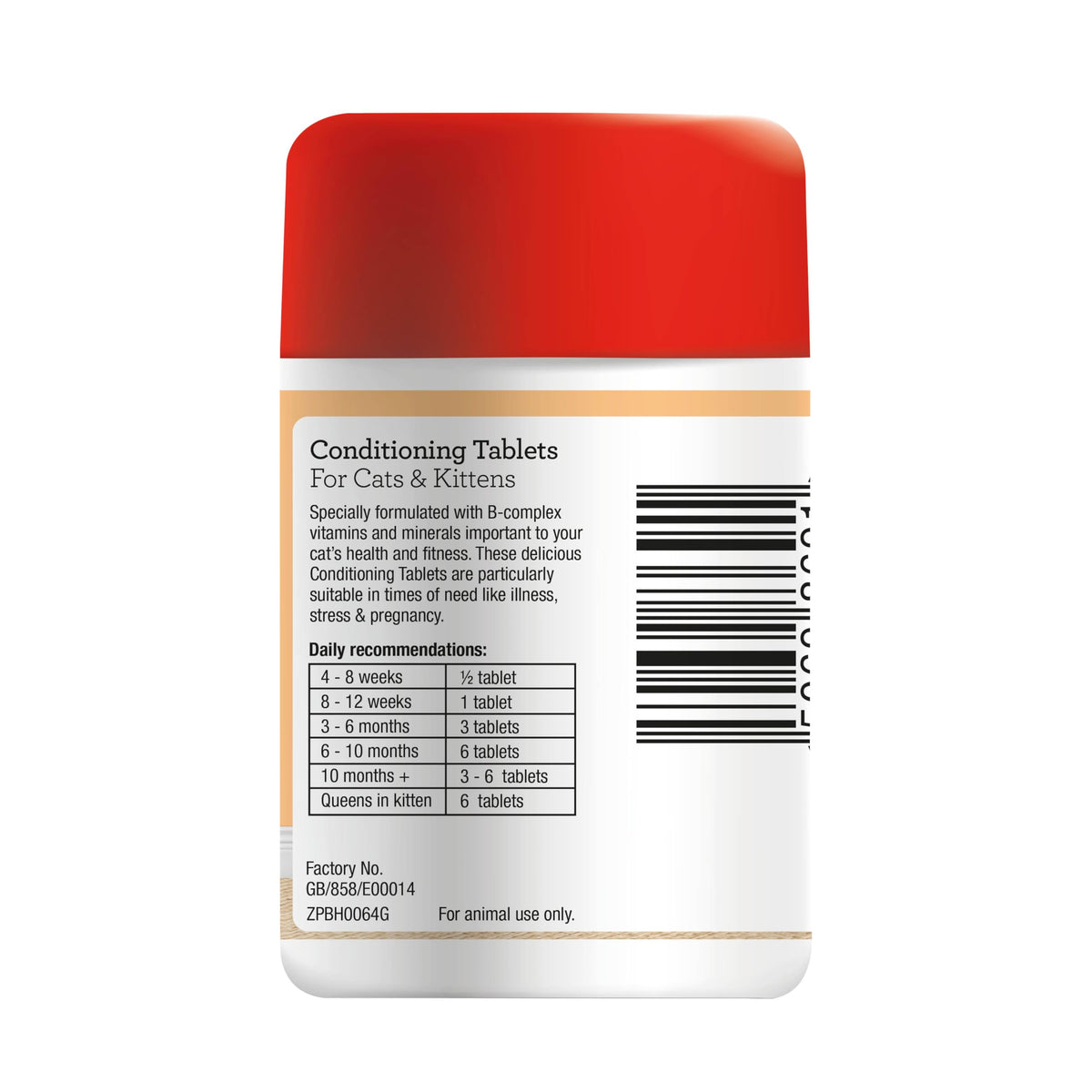 Bob Martin Conditioning Tablets for Cats and Kittens - 100 Tablets