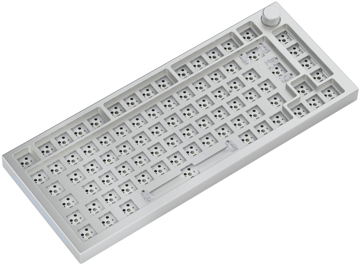 Glorious GMMK Pro White Ice 75% Gaming Keyboard - Barebone, ISO Layout