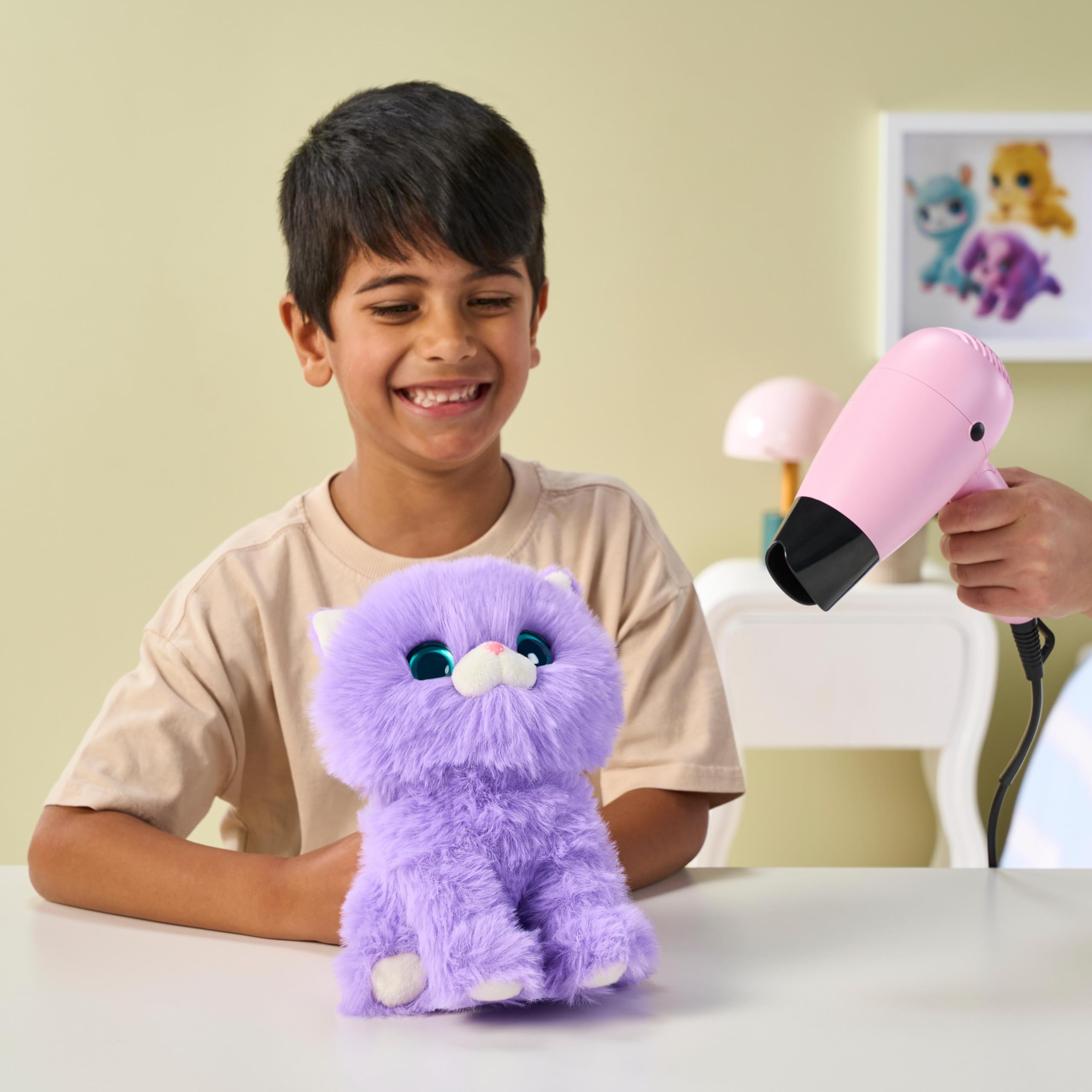 SCRUFFALUVS Kitty Pet Scruffs Mystery Plush Toy - Wash-to-Reveal Transformation | 19cm 6