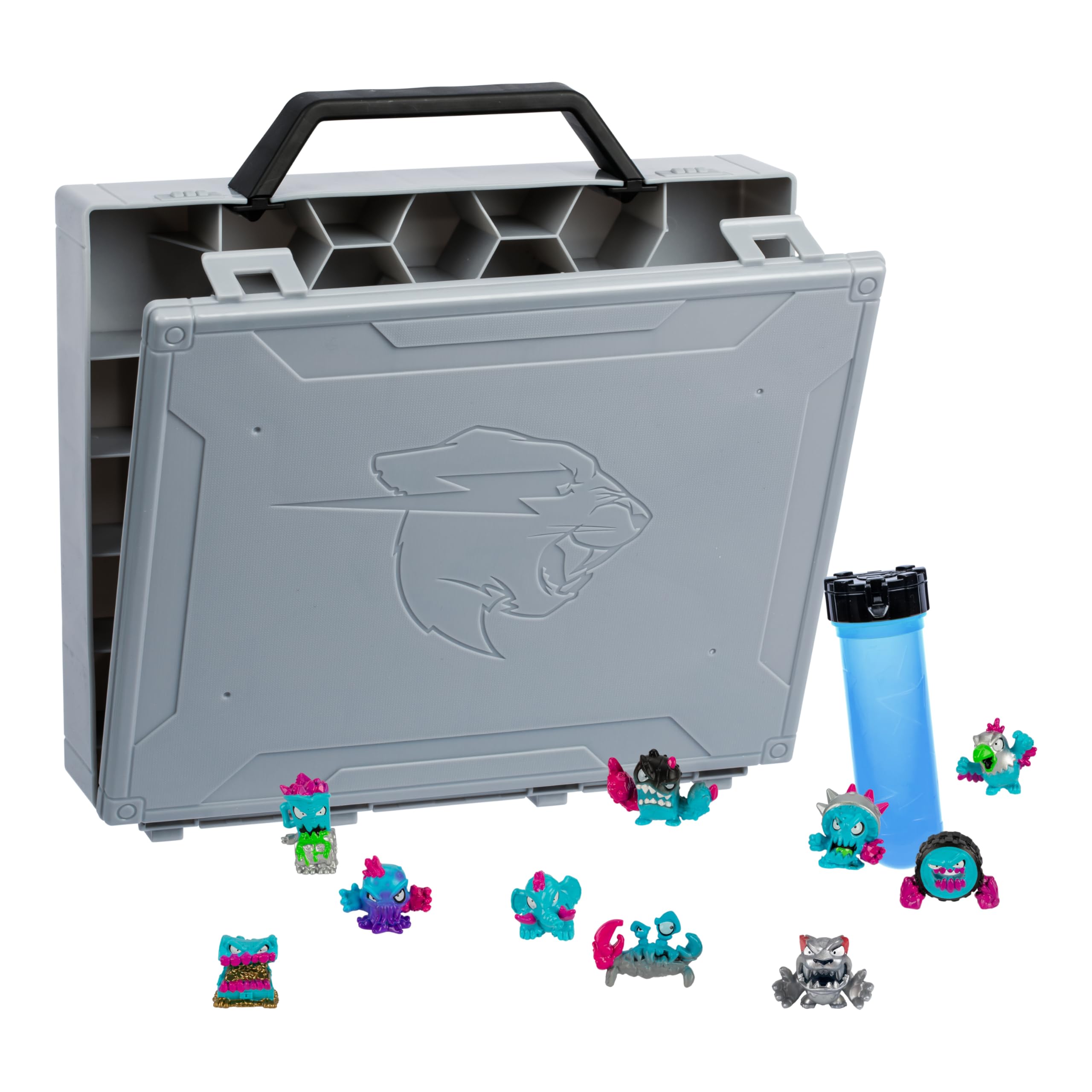 MRBEAST LAB Swarms Collector Case - 10 Micro Beasts + Exclusive Ultra Rare Panther, Ages 5-12 1