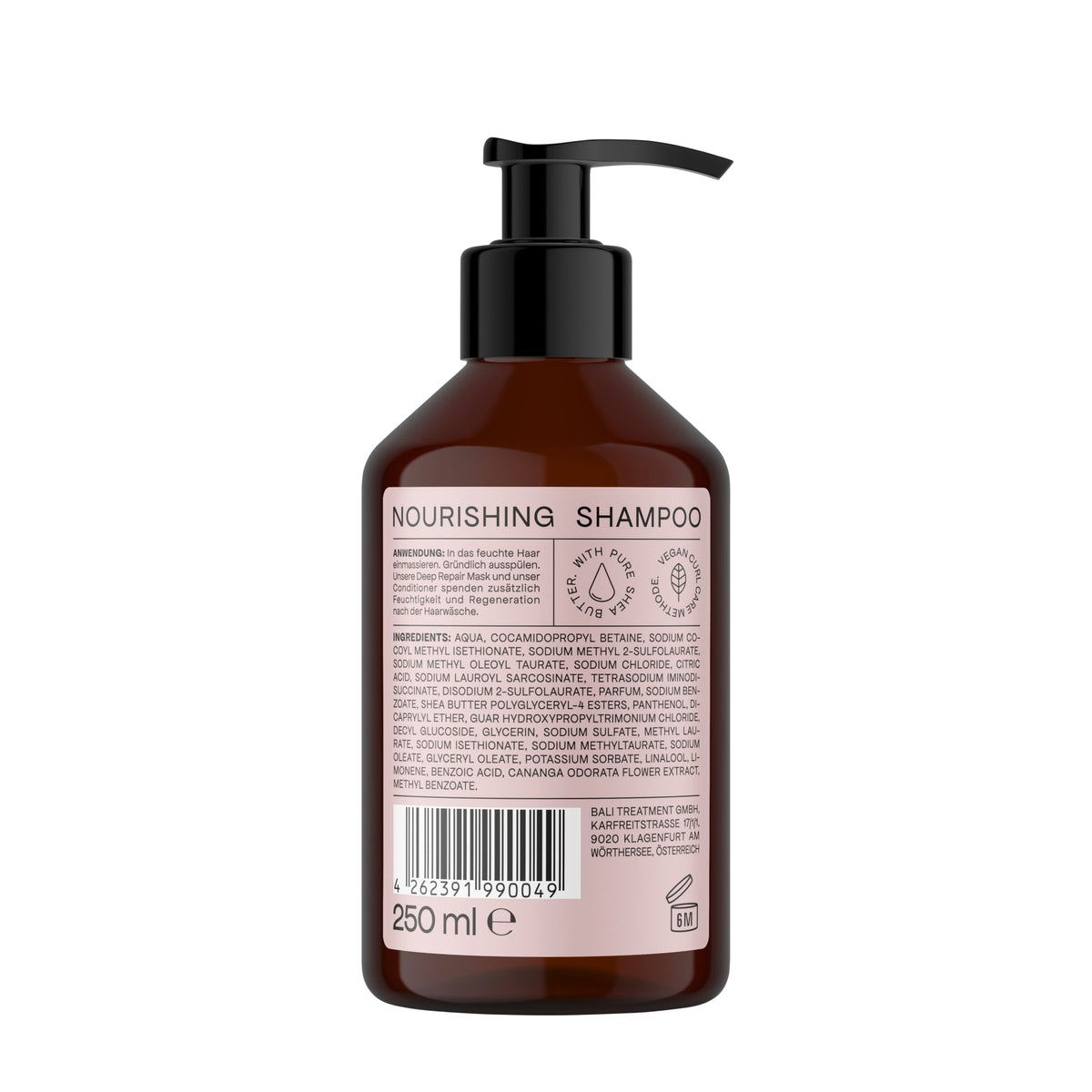 Bali Curls by Hank Ge Nourishing Shampoo - Sulphate Free, 250 ml