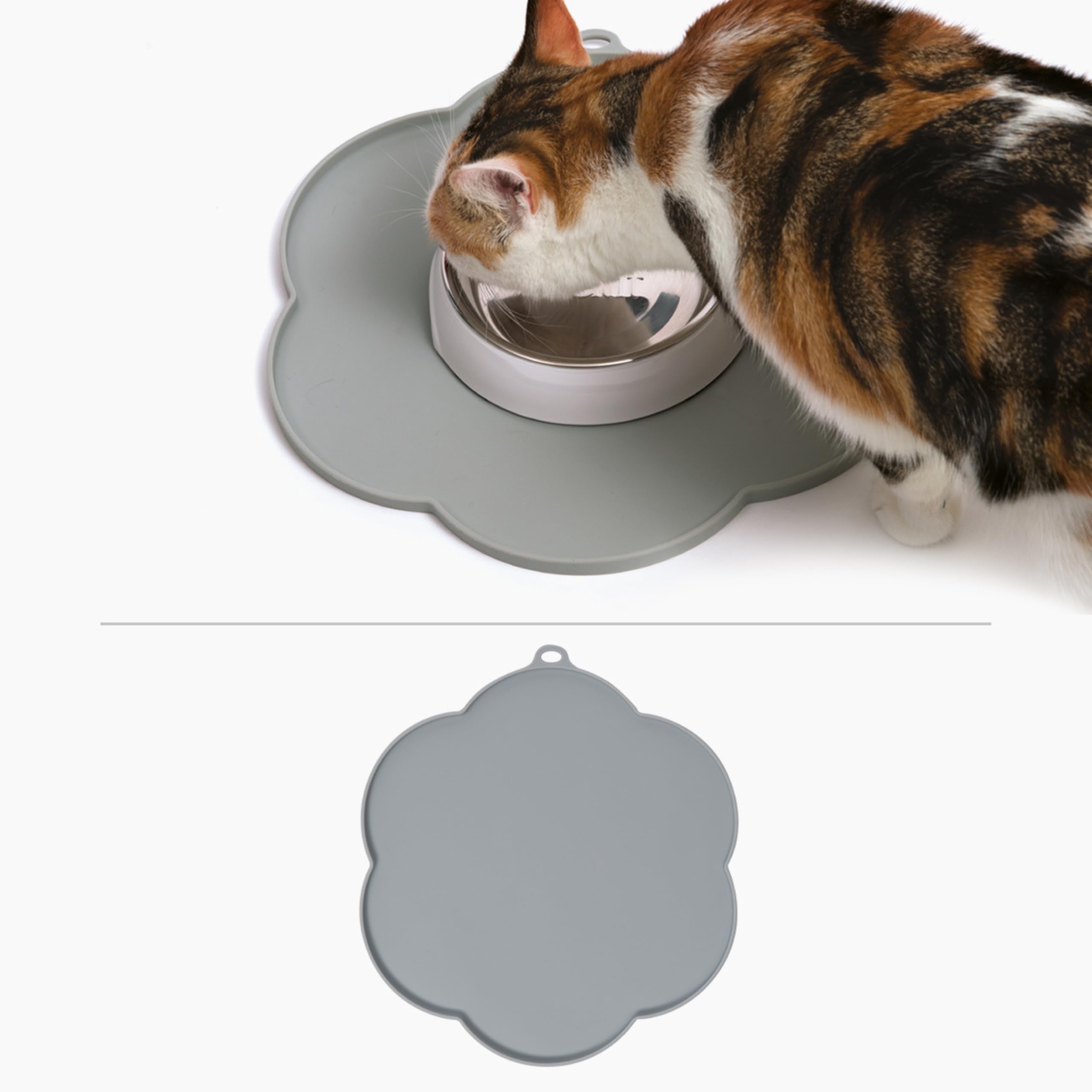 Catit Silicone Feeding Mat - Anti-Slip, Easy Clean | Grey