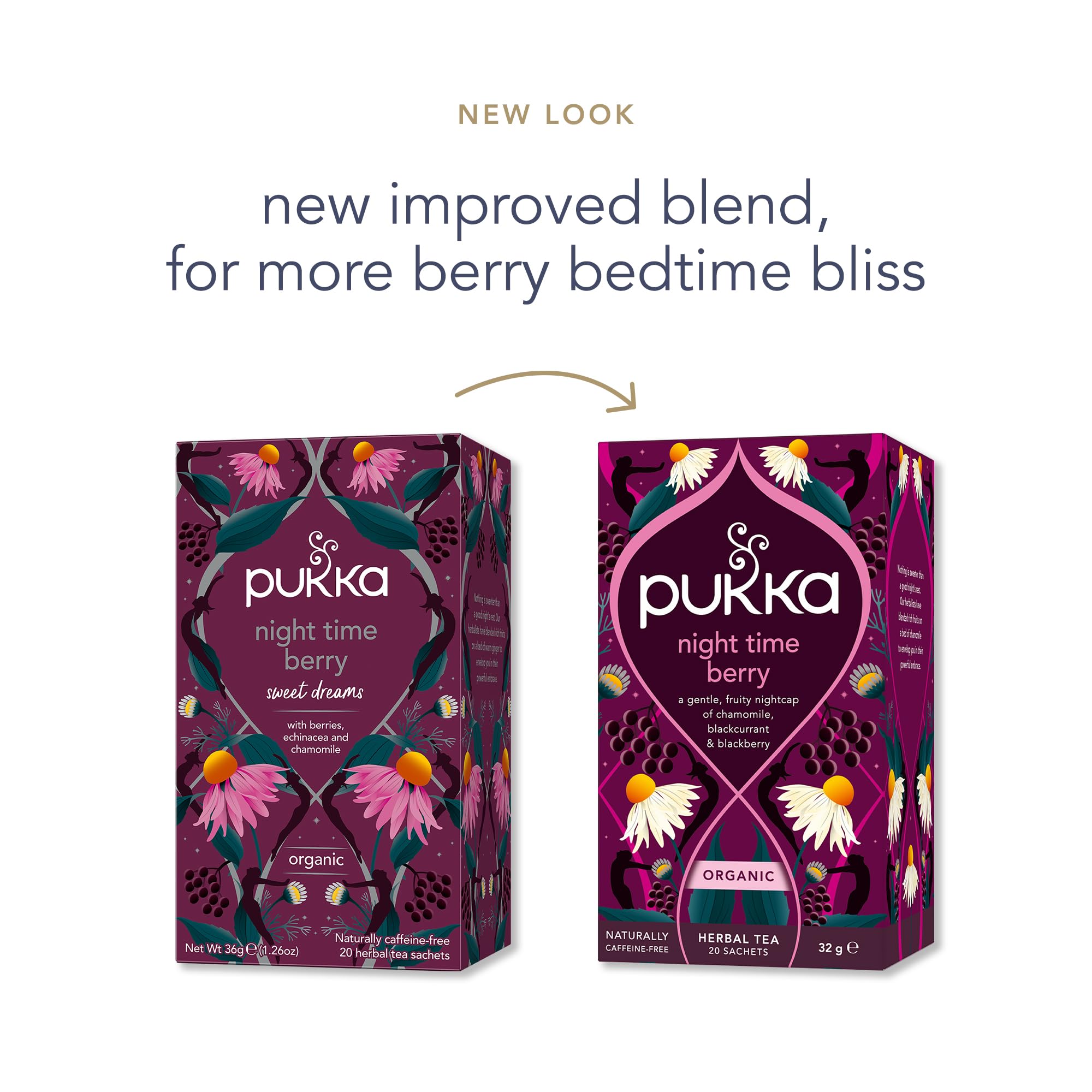 Pukka Herbs Night Time Berry Organic Herbal Sleep Tea - 20 Count Teabags | Caffeine-Free 2