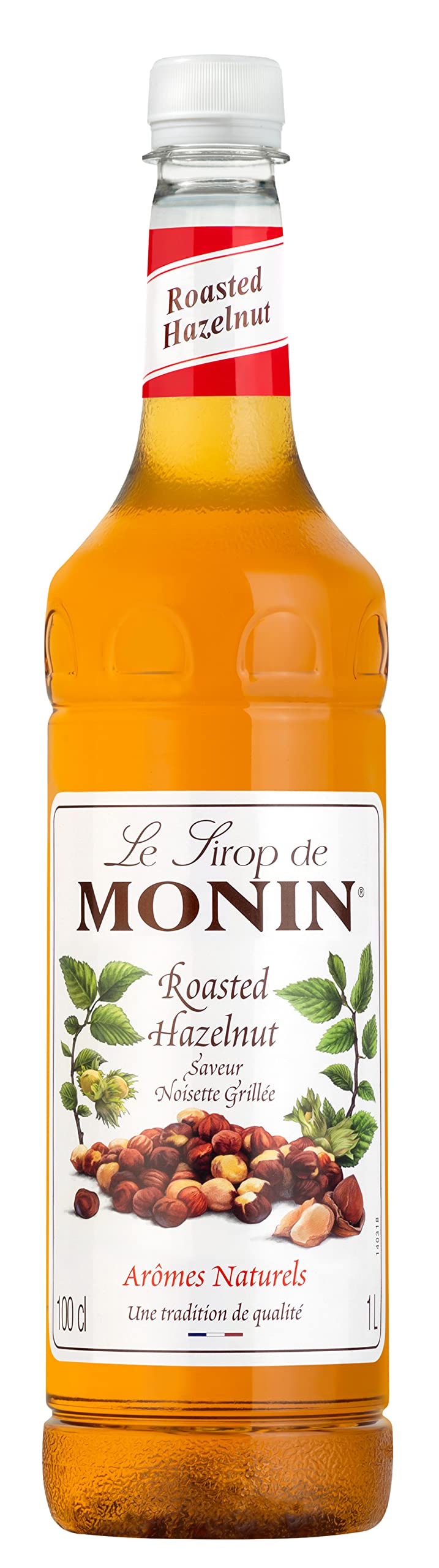 Monin Roasted Hazelnut Syrup - 1 Litre PET Bottle | Vegan, Kosher, Halal 1
